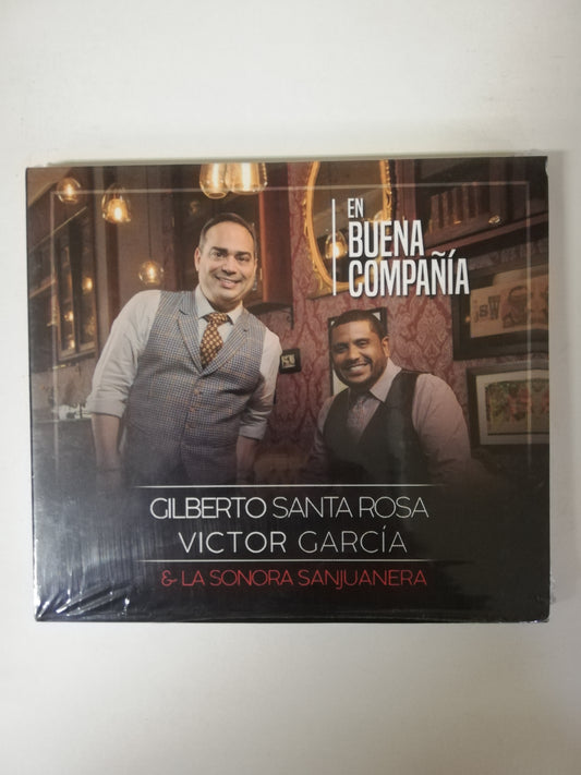 CD GILBERTO SANTA ROSA/VICTOR GARCIA & LA SONORA SANJUANERA - EN BUENA COMPAÑIA