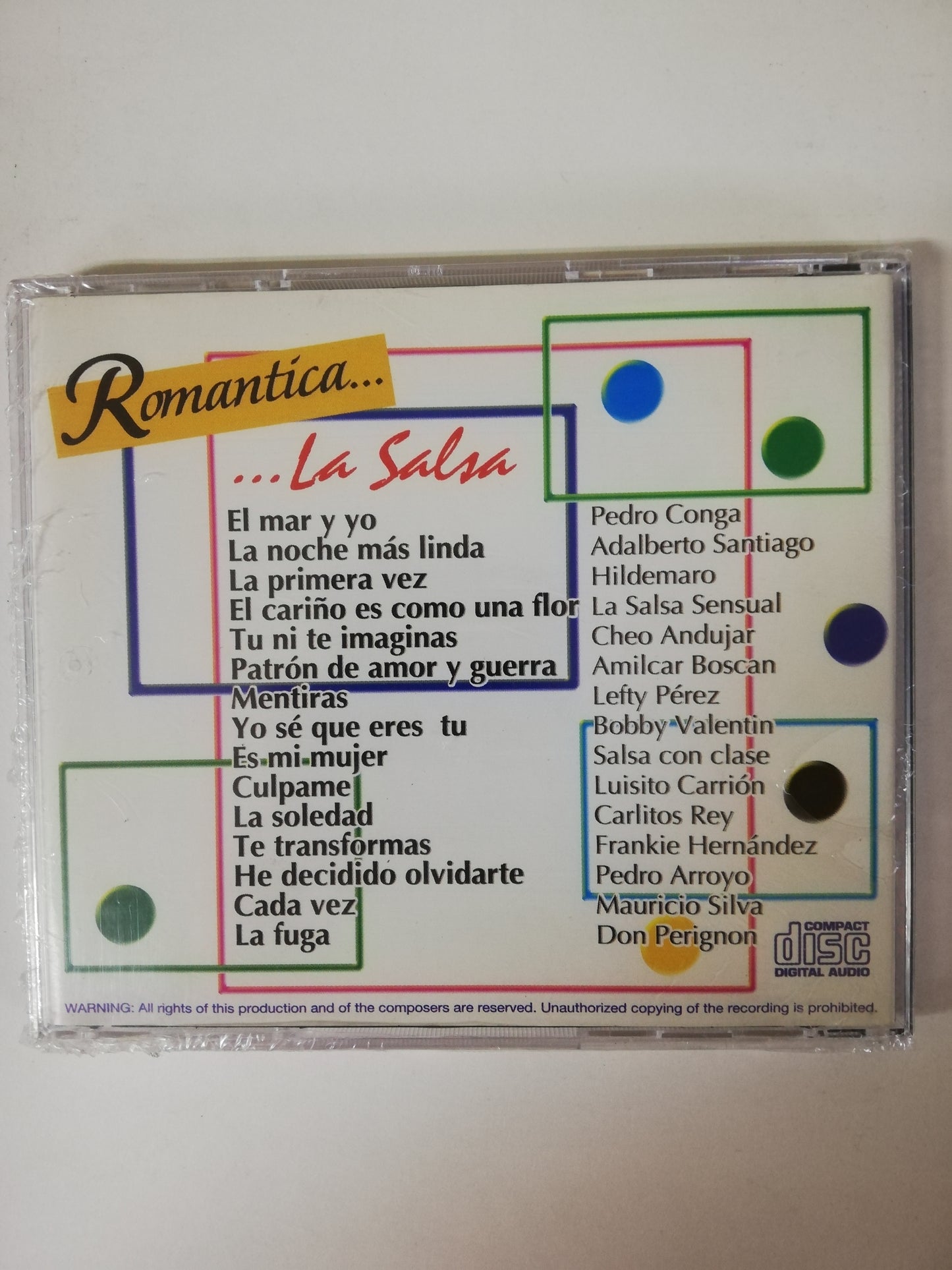 CD ROMANTICA...LA SALSA - VARIOS INTÉRPRETES