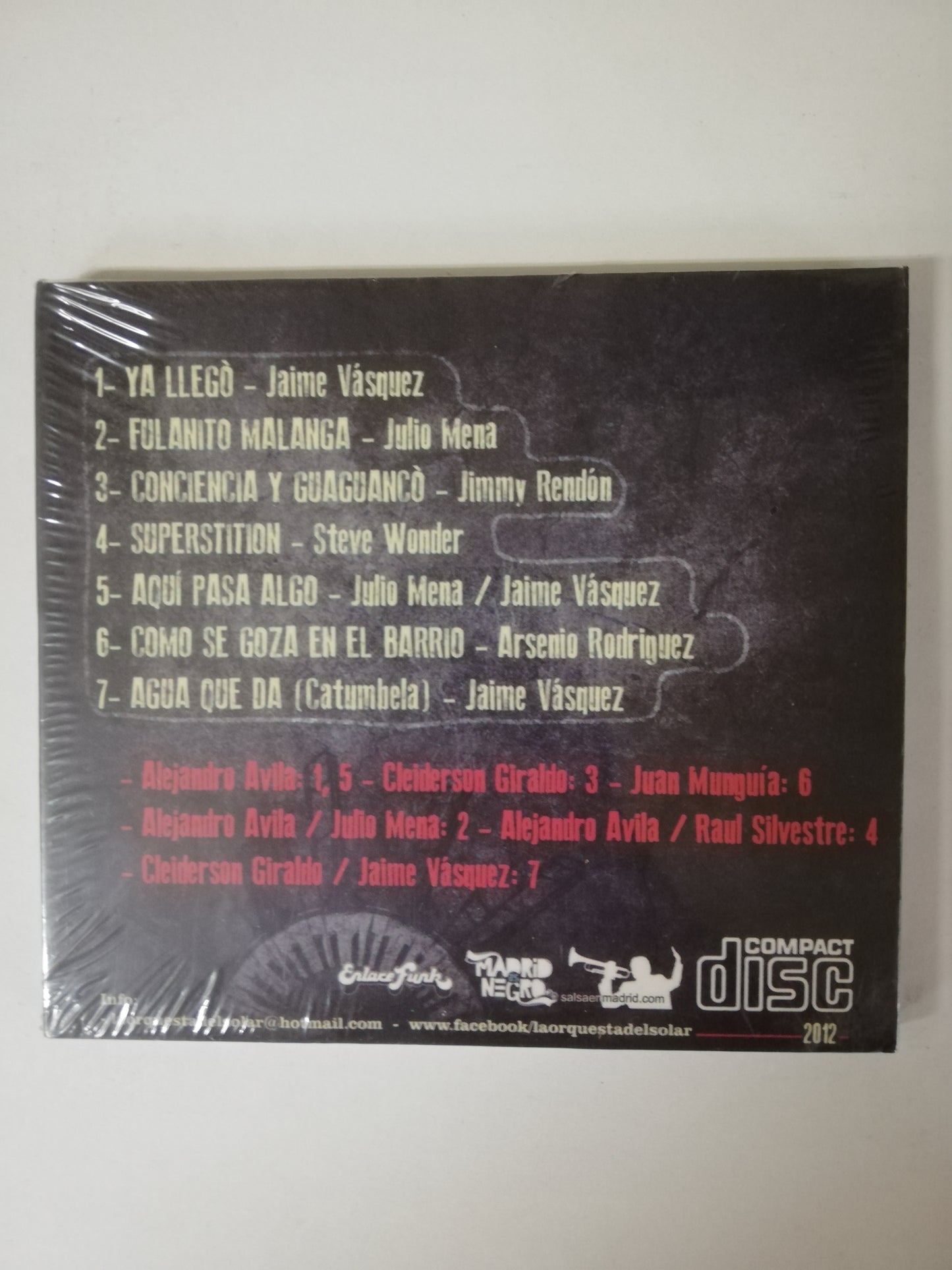 CD LA ORQUESTA DEL SOLAR - AQUI PASA ALGO