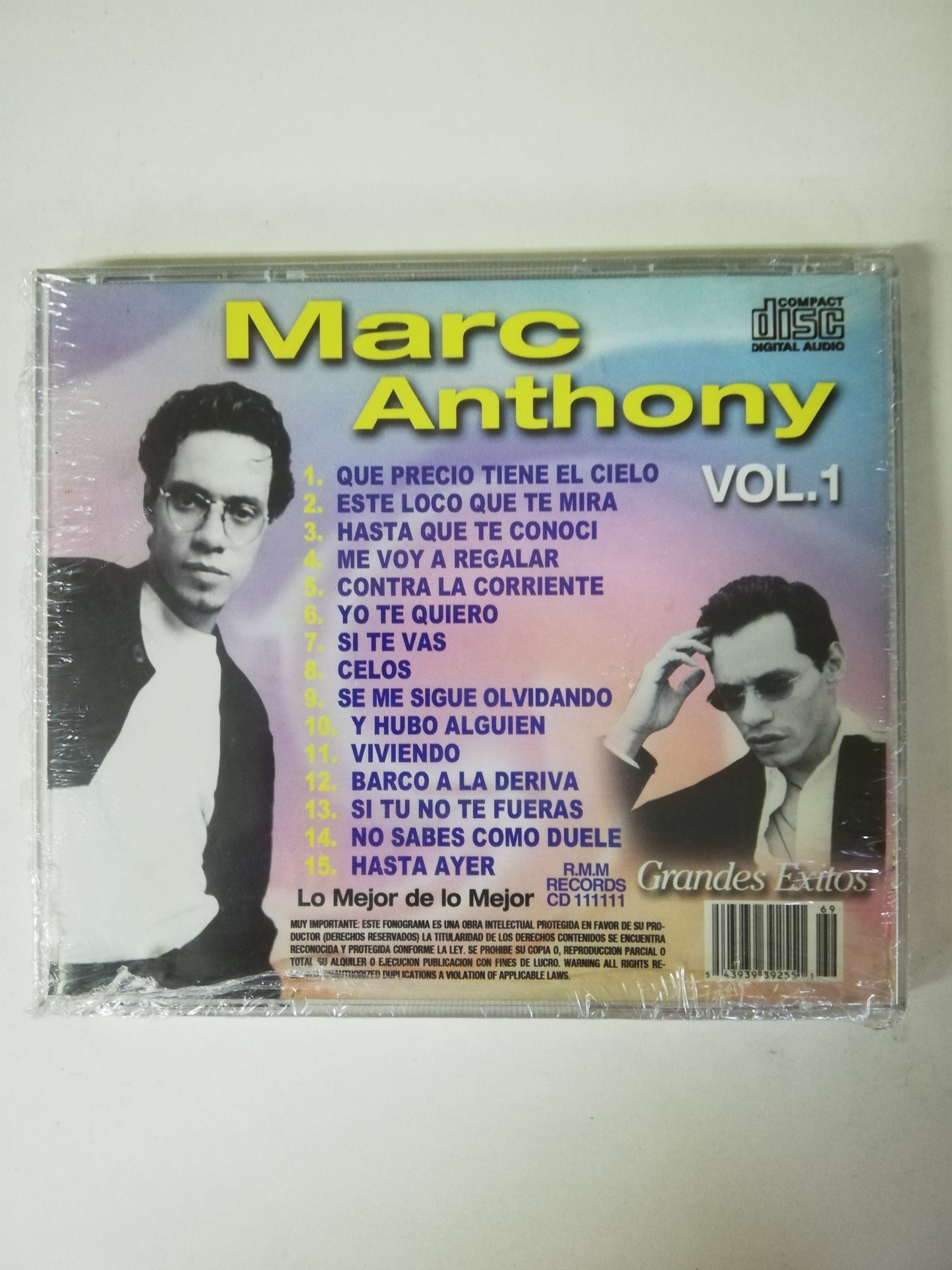 CD MARC ANTHONY - GRANDES EXITOS VOL. 1