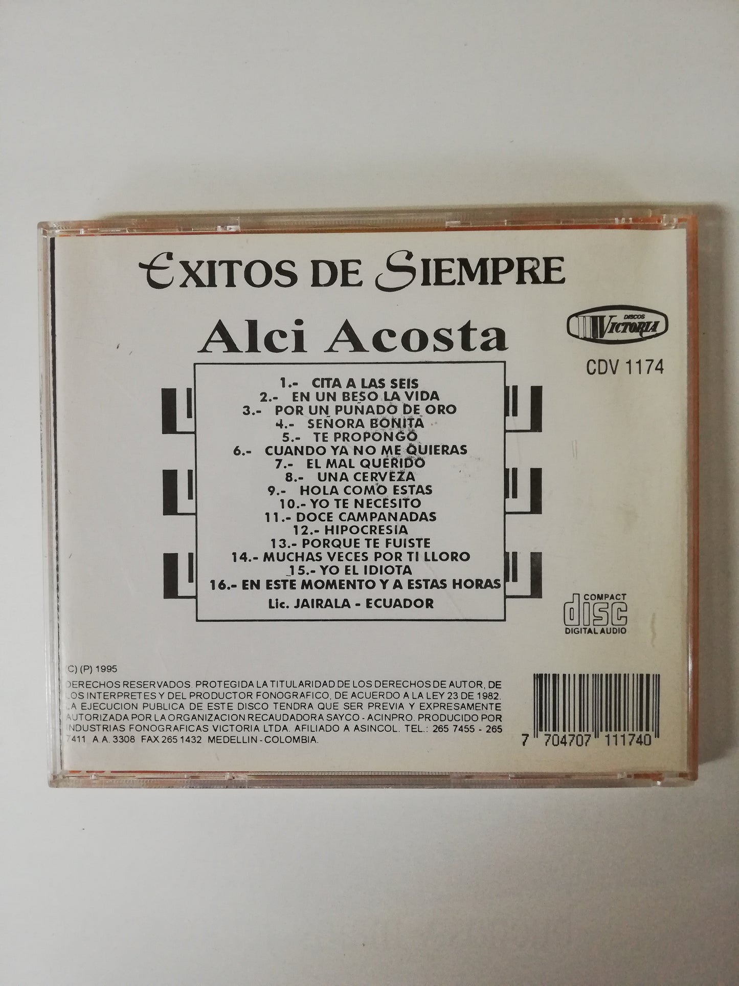 CD ALCI ACOSTA - EXITOS DE SIEMPRE