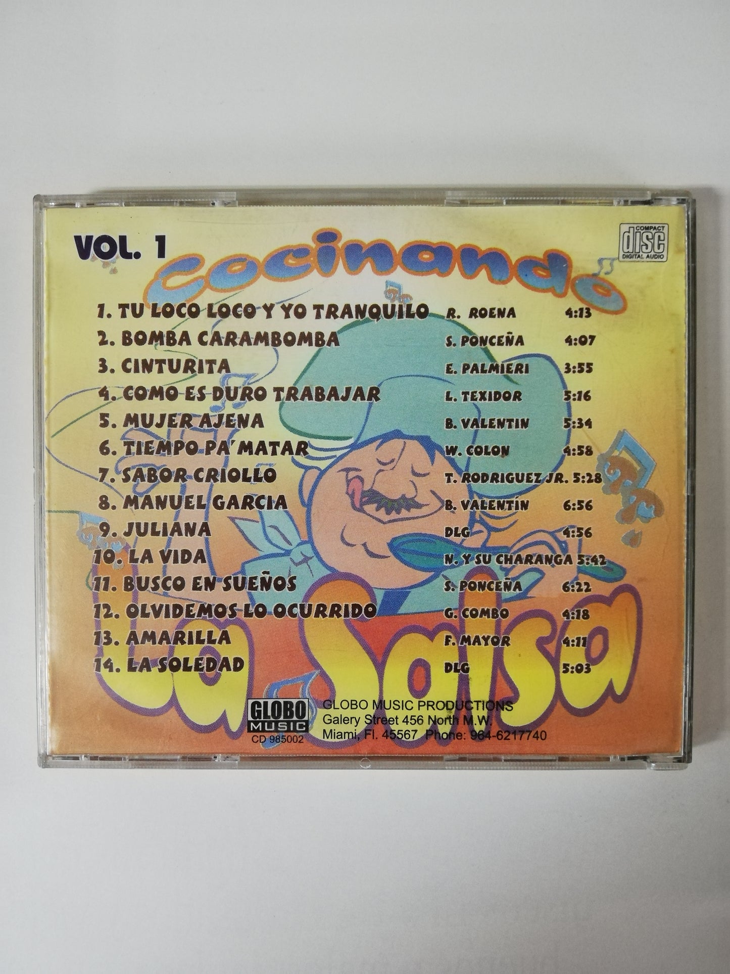 CD COCINANDO LA SALSA VOL. 1 - VARIOS INTÉRPRETES