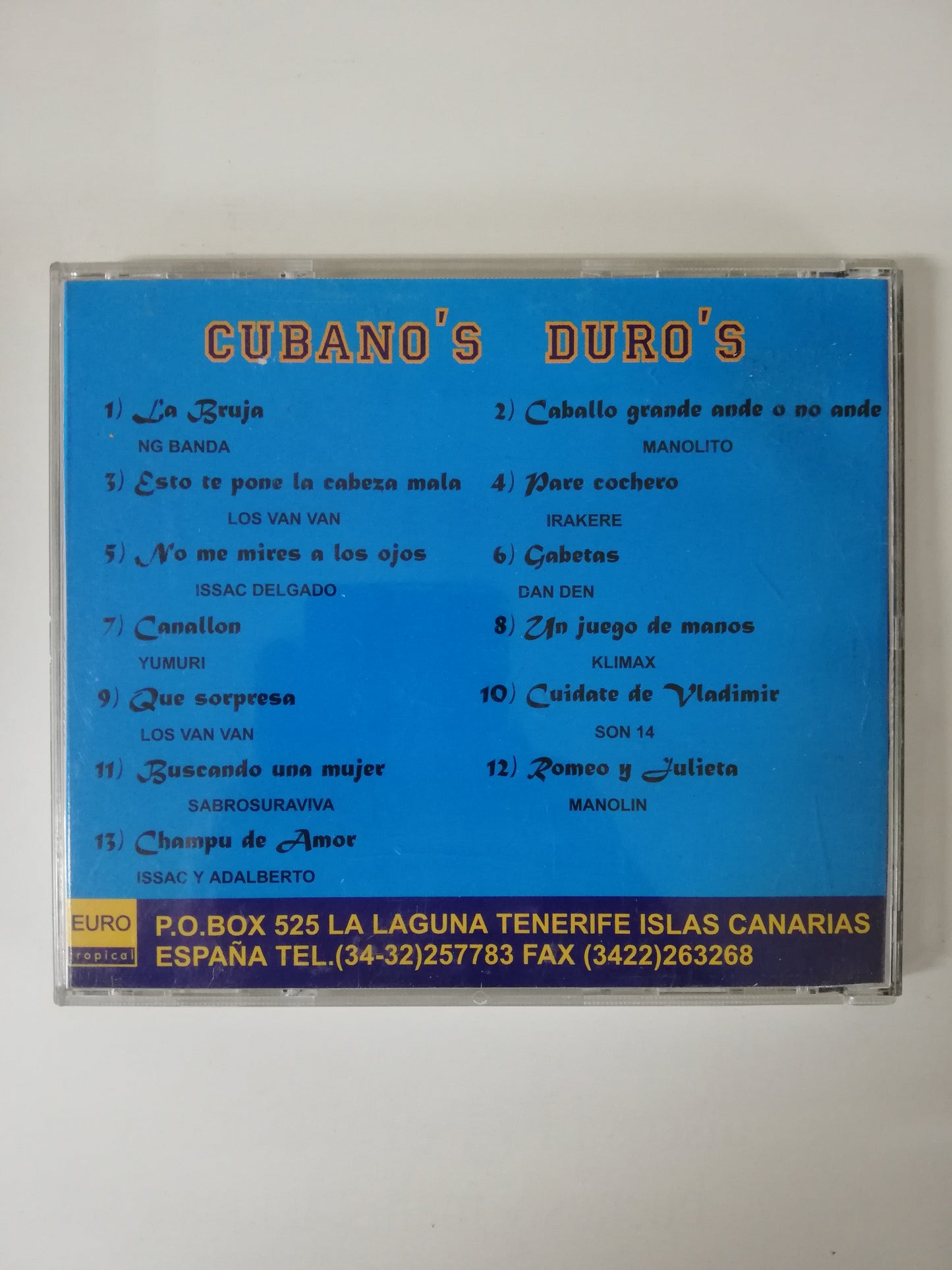 CD CUBANO´S DURO´S - VARIOS INTÉRPRETES