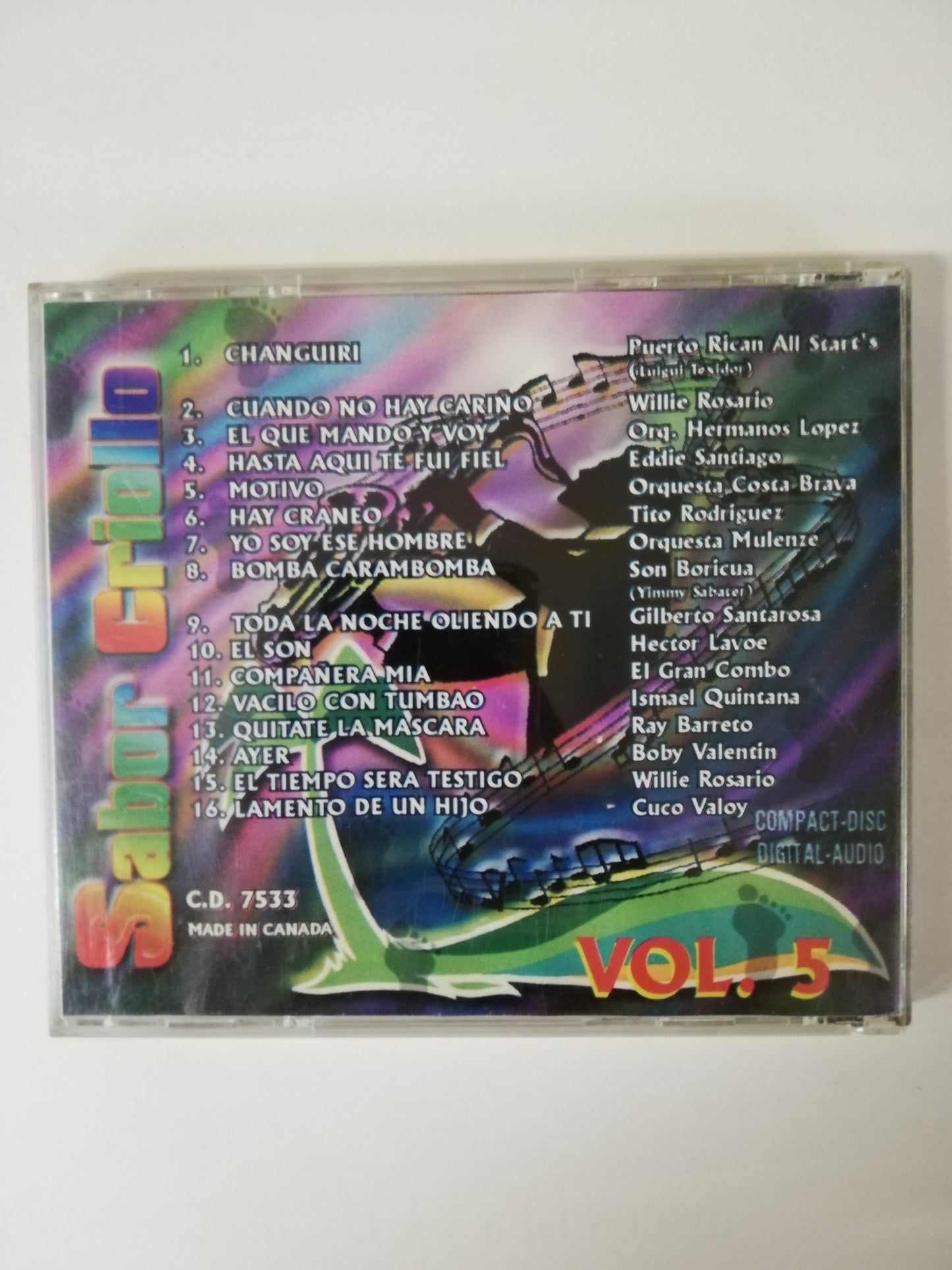 CD SABOR CRIOLLO VOL. 5 - VARIOS INTÉRPRETES