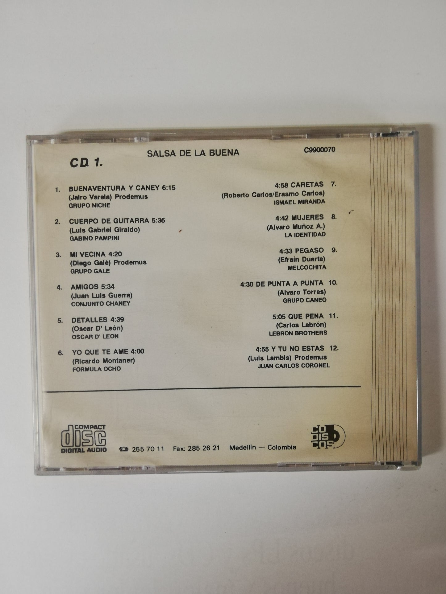 CD SALSA DE LA BUENA VOL. 1 - VARIOS INTÉRPRETES