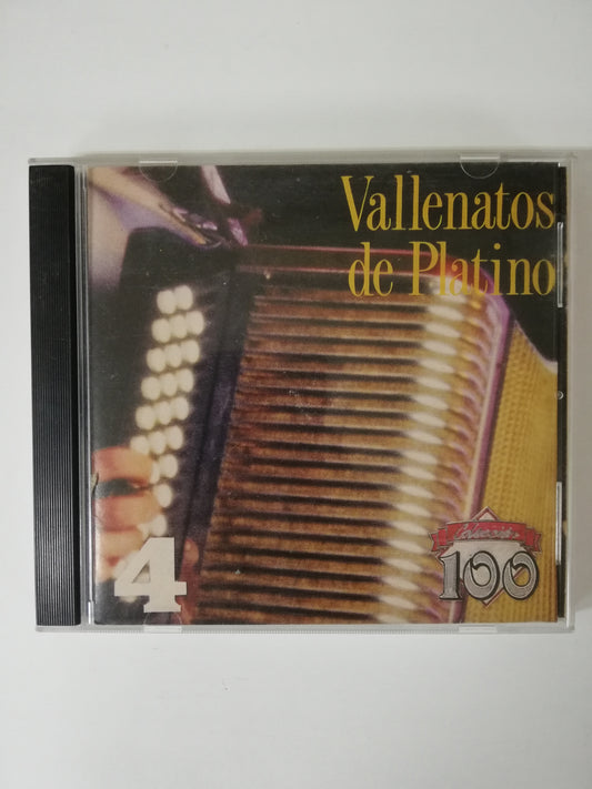 CD VALLENATOS DE PLATINO VOL. 4 - VARIOS INTÉRPRETES