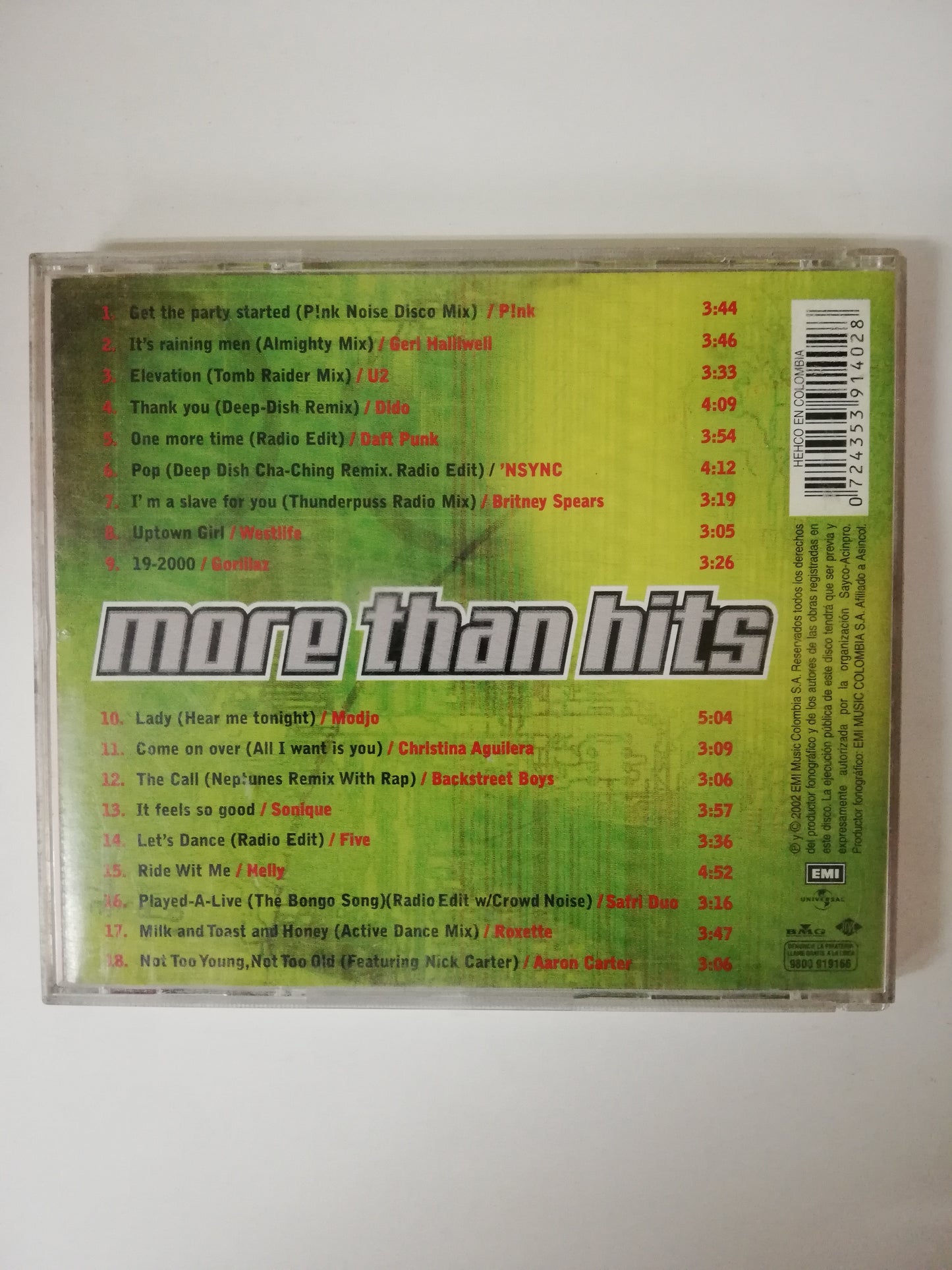 CD MORE THAT HITS - 18 NON-STOP PARTY HITS