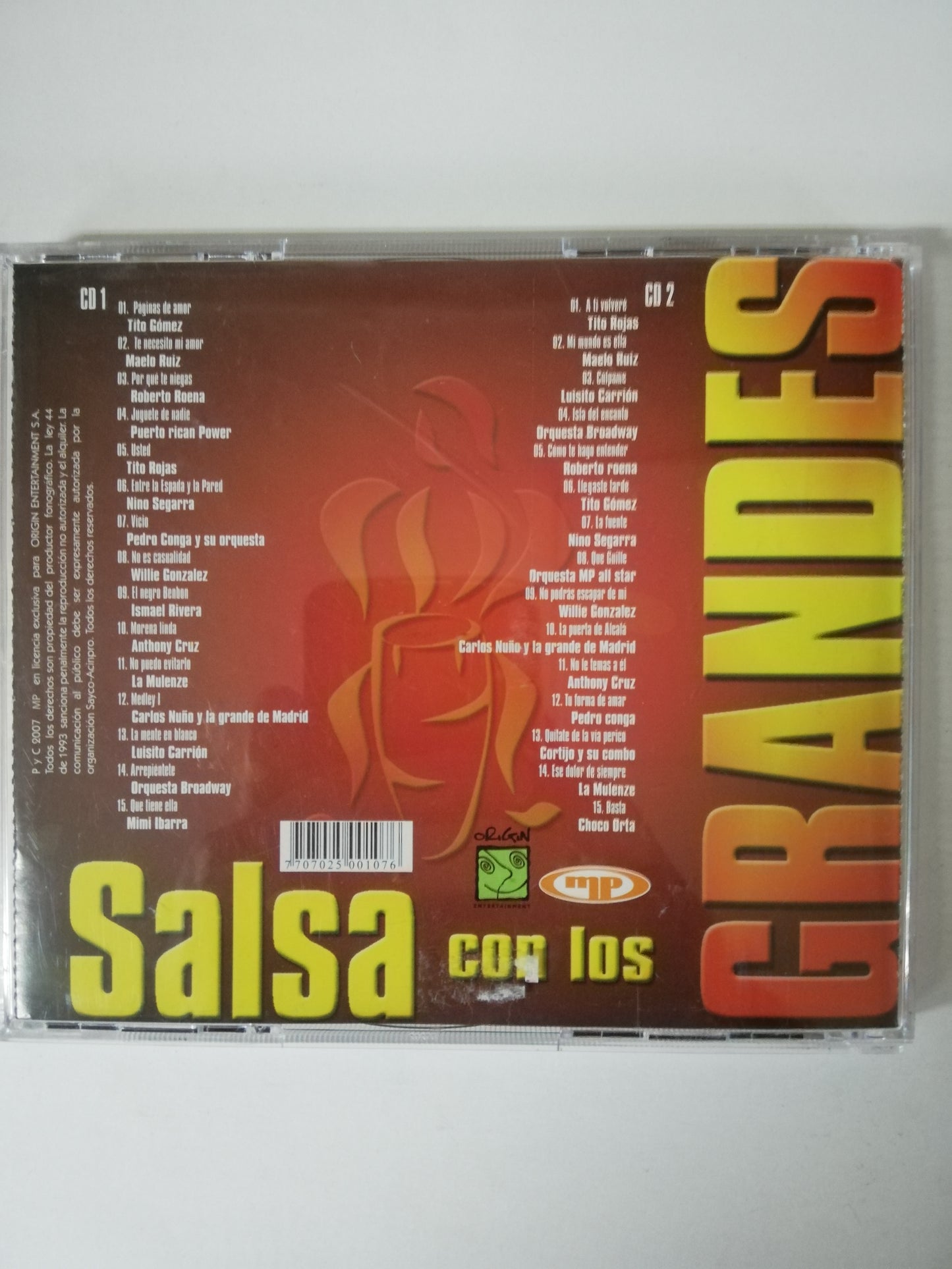 CD SALSA CON LOS GRANDES - VARIOS INTÉRPRETES - CD X 2