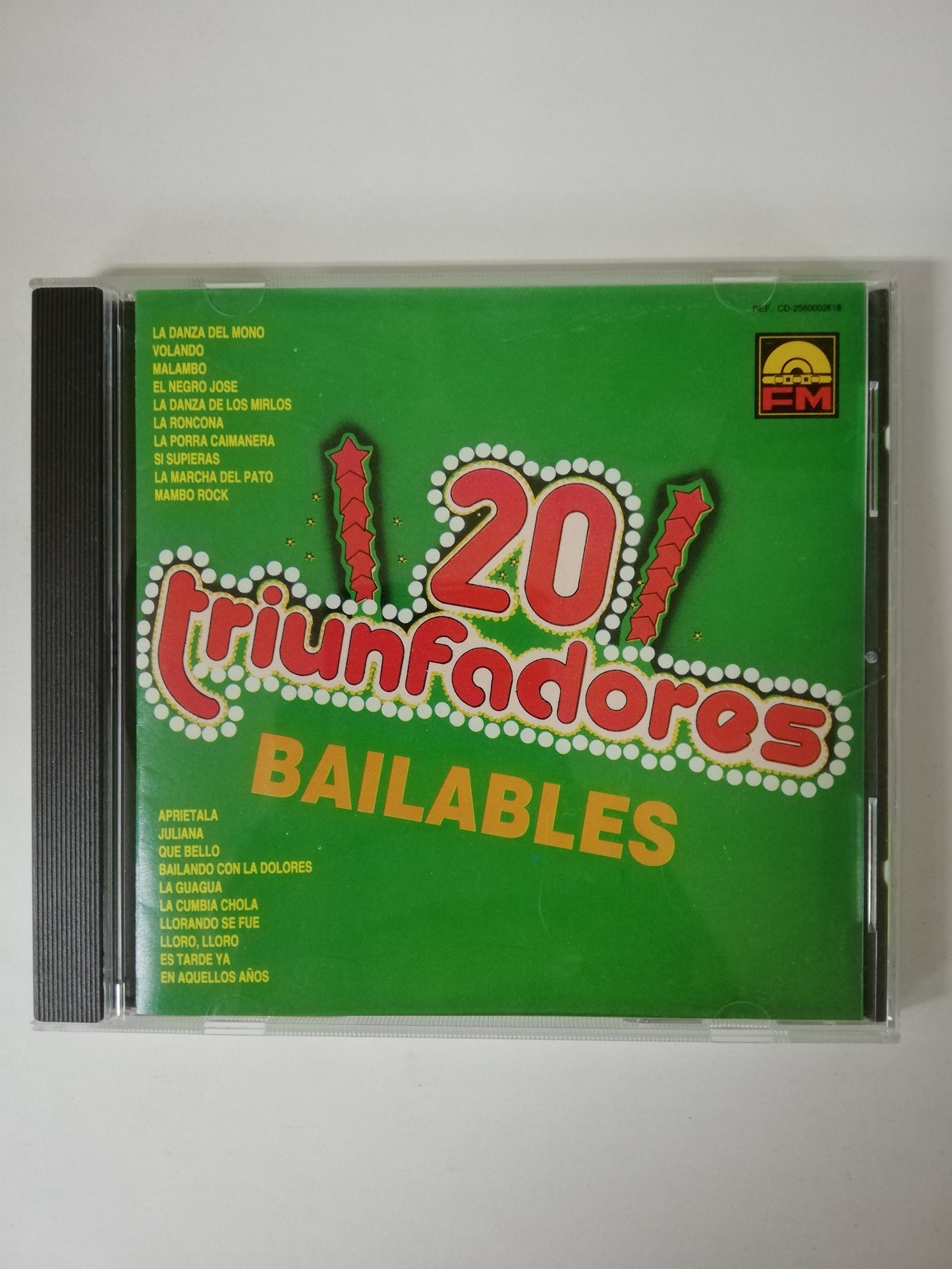 CD 20 TRIUNFADORES BAILABLES - VARIOS INTÉRPRETES