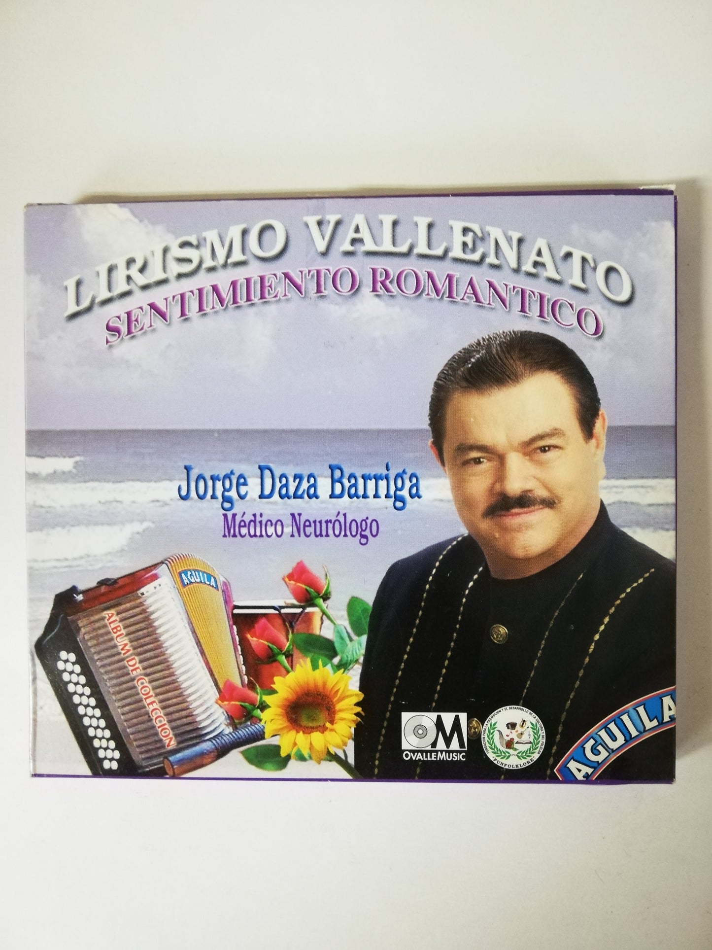 CD JORGE DAZA BARRIGA - LIRISMO VALLENATO - SENTIMIENTO ROMÁNTICO - CD X 3