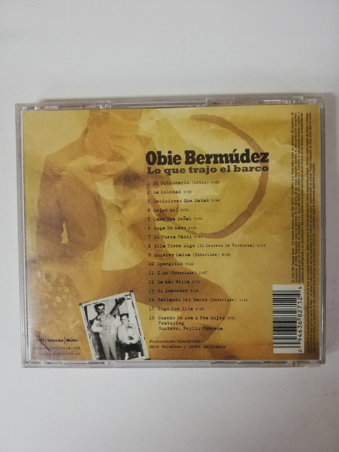 CD OBIE BERMUDEZ - LO QUE TRAJO EL BARCO