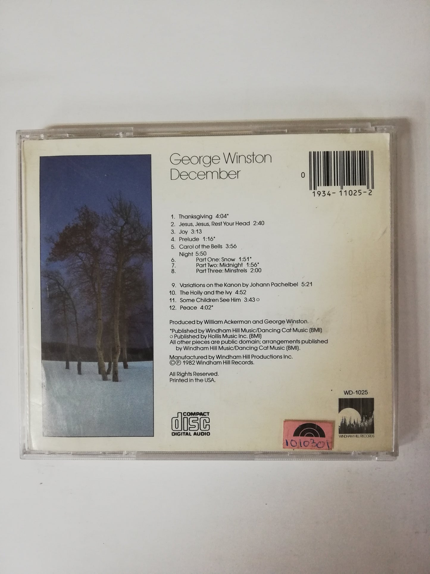 CD GEORGE WINSTON - DECEMBER