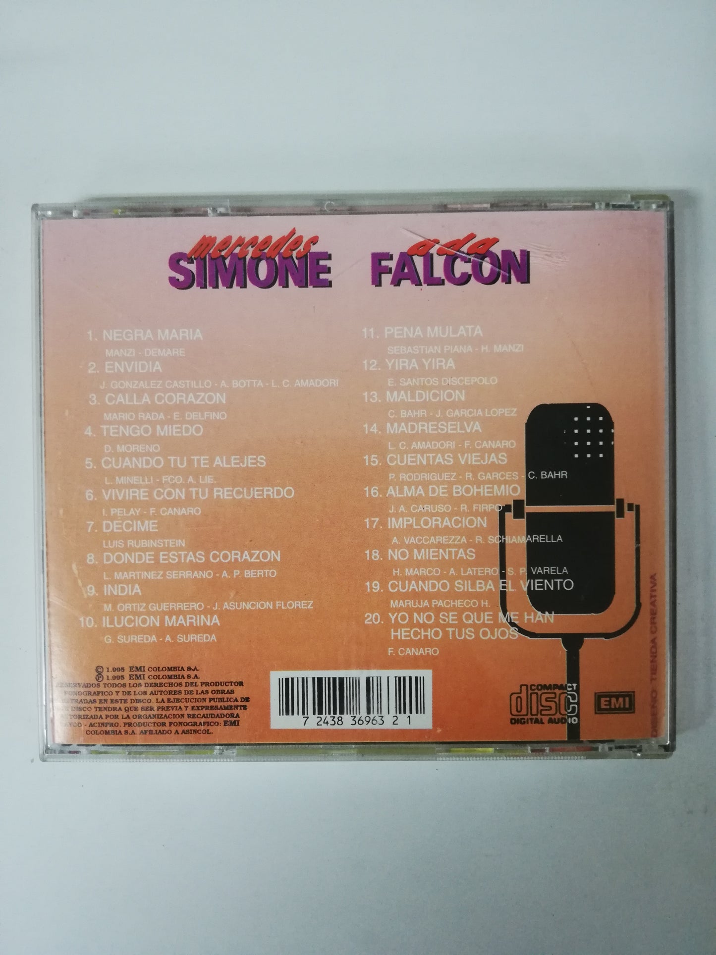 CD MERCEDES SIMONE/ADA FALCON - LAS VOCES ETERNAS