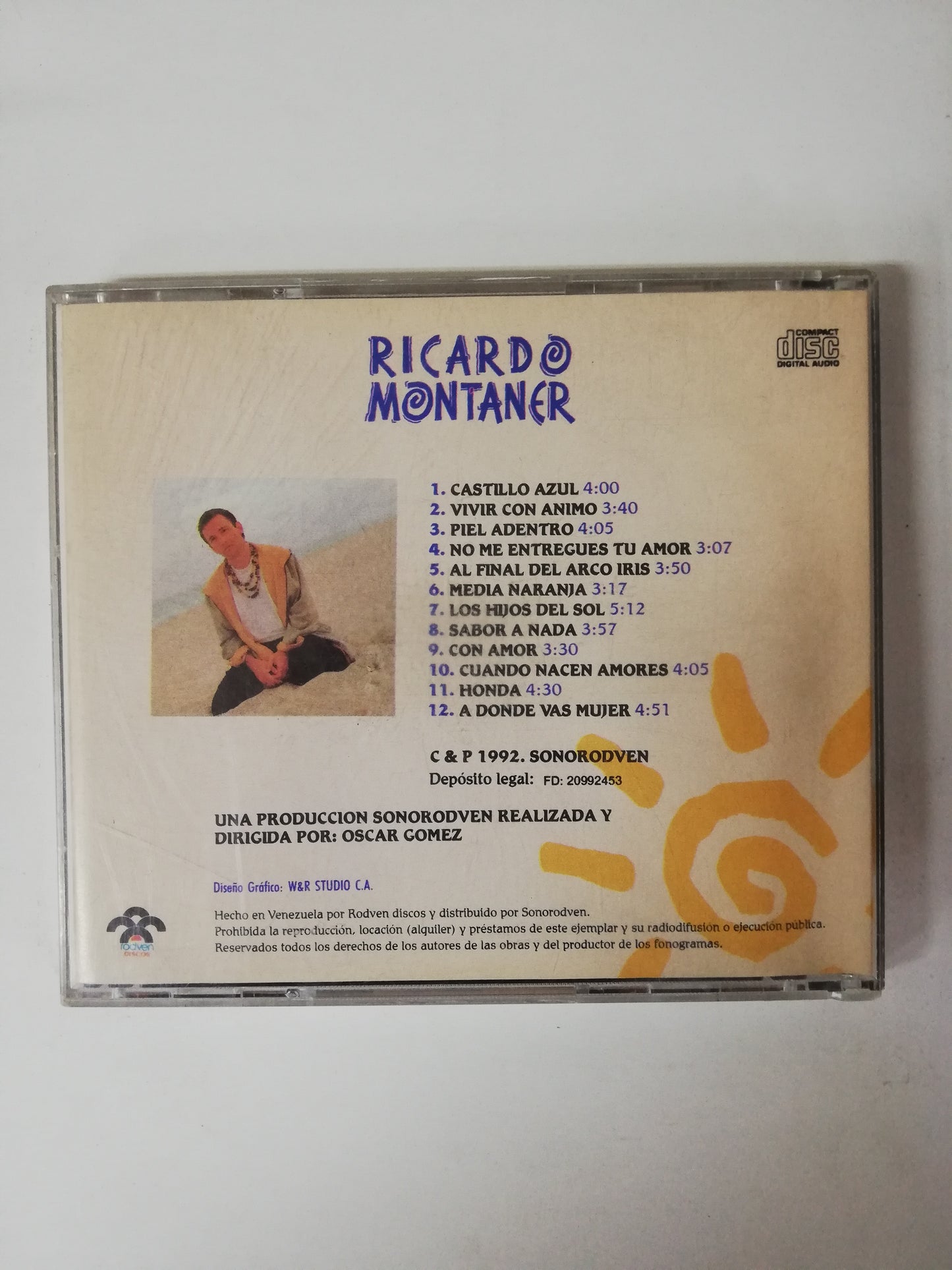 CD RICARDO MONTANER - LOS HIJOS DEL SOL