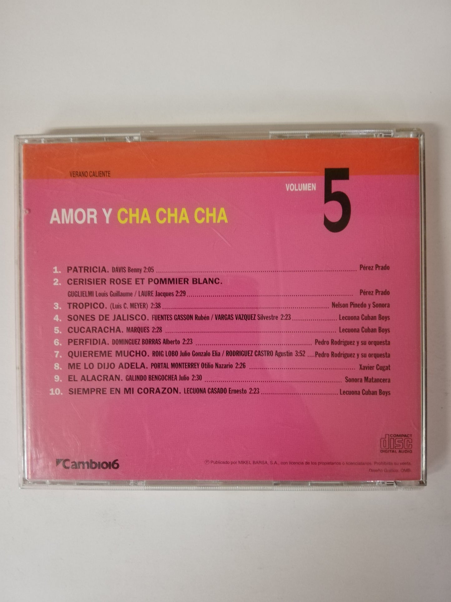 CD AMOR Y CHA CHA CHA - VARIOS INTÉRPRETES