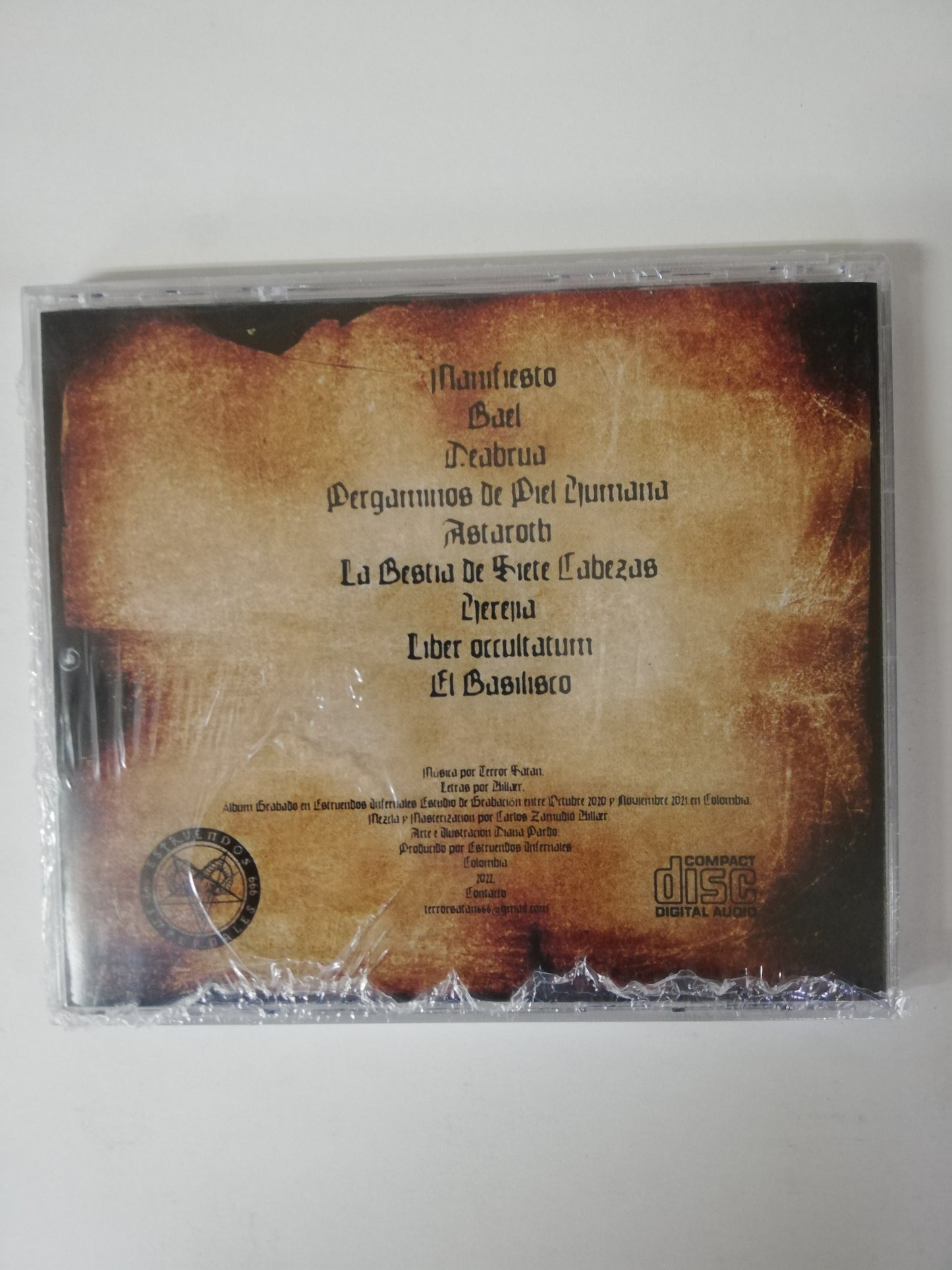 CD TERROR SATAN - MANIFIESTO DE LAS REVELACIONES