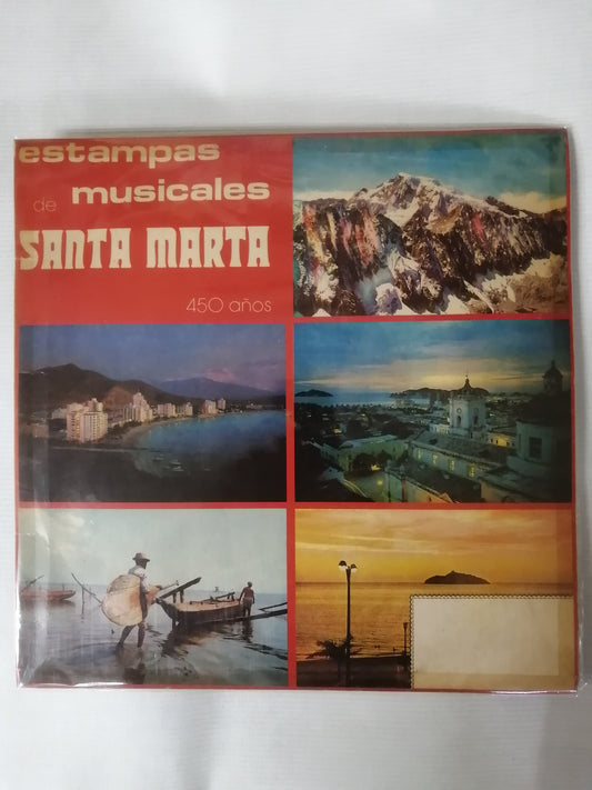 LP ESTAMPAS MUSICALES DE SANTA MARTA - 450 AÑOS