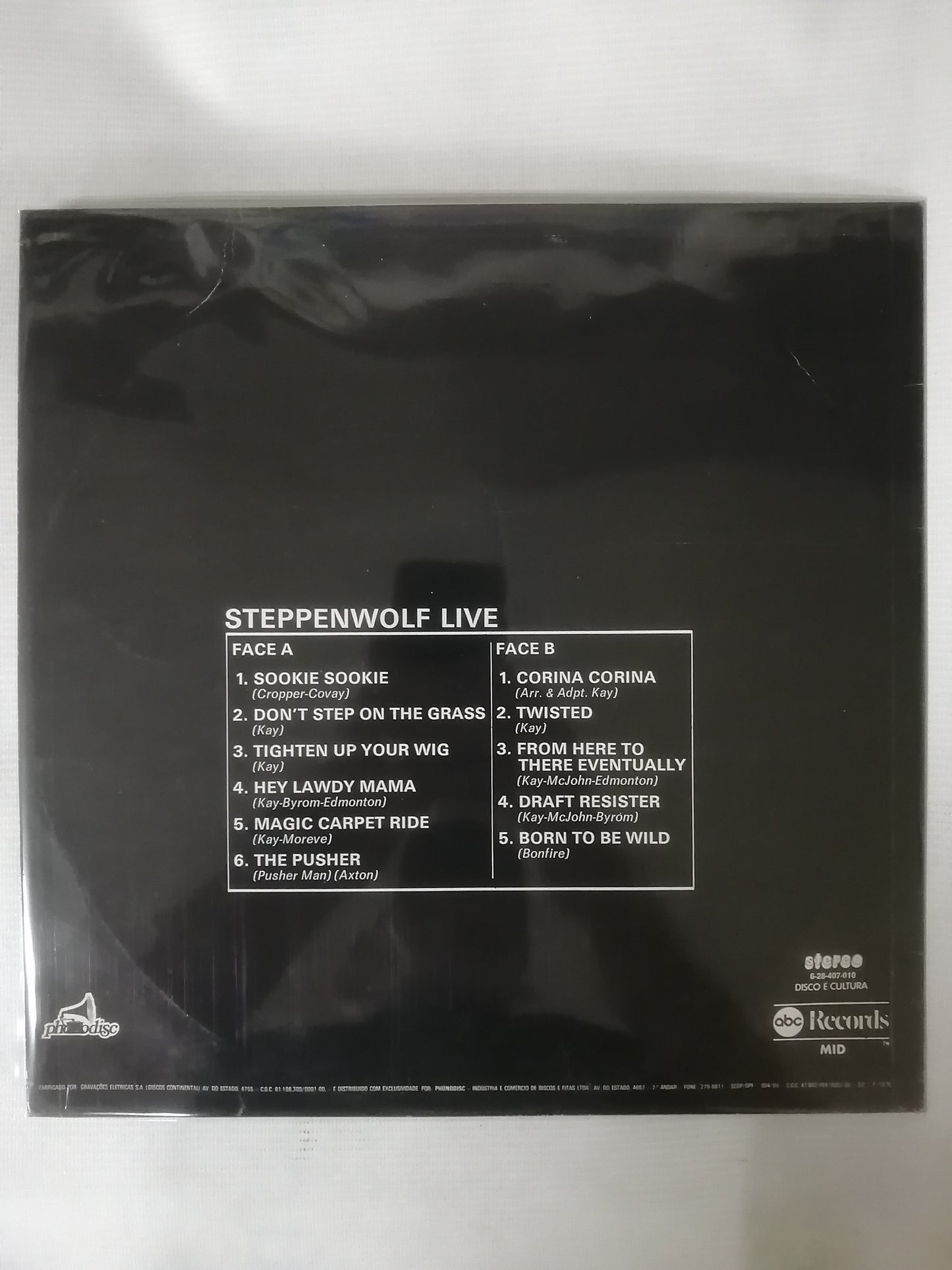 LP STEPPENWOLF - LIVE