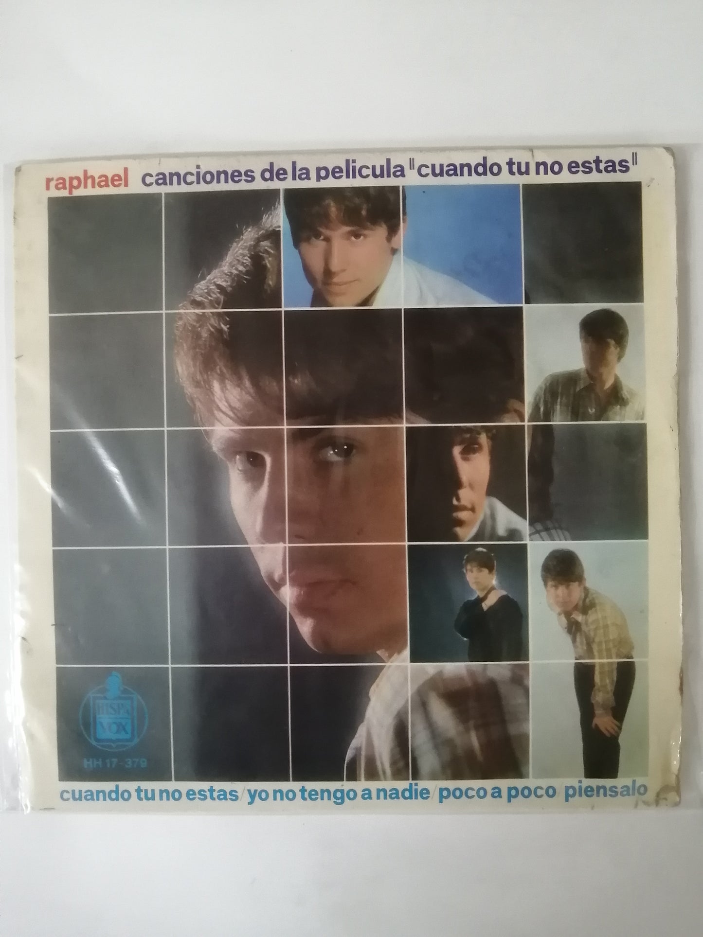 VINILO RAPHAEL - CANCIONES DE LA PELÍCULA "CUANDO TU NO ESTAS"