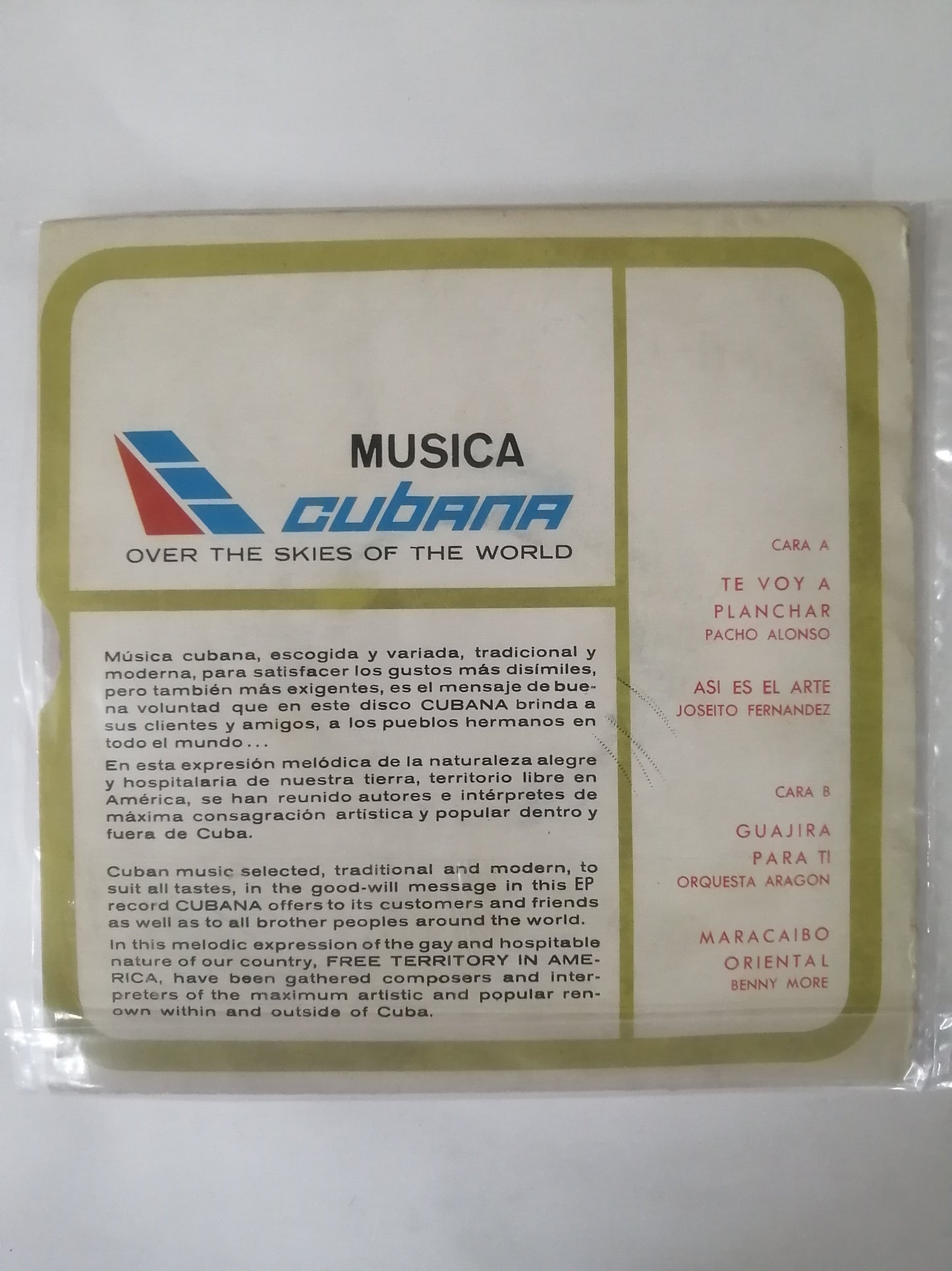 VINILO CUBANA MUSICAL - VARIOS INTÉRPRETES