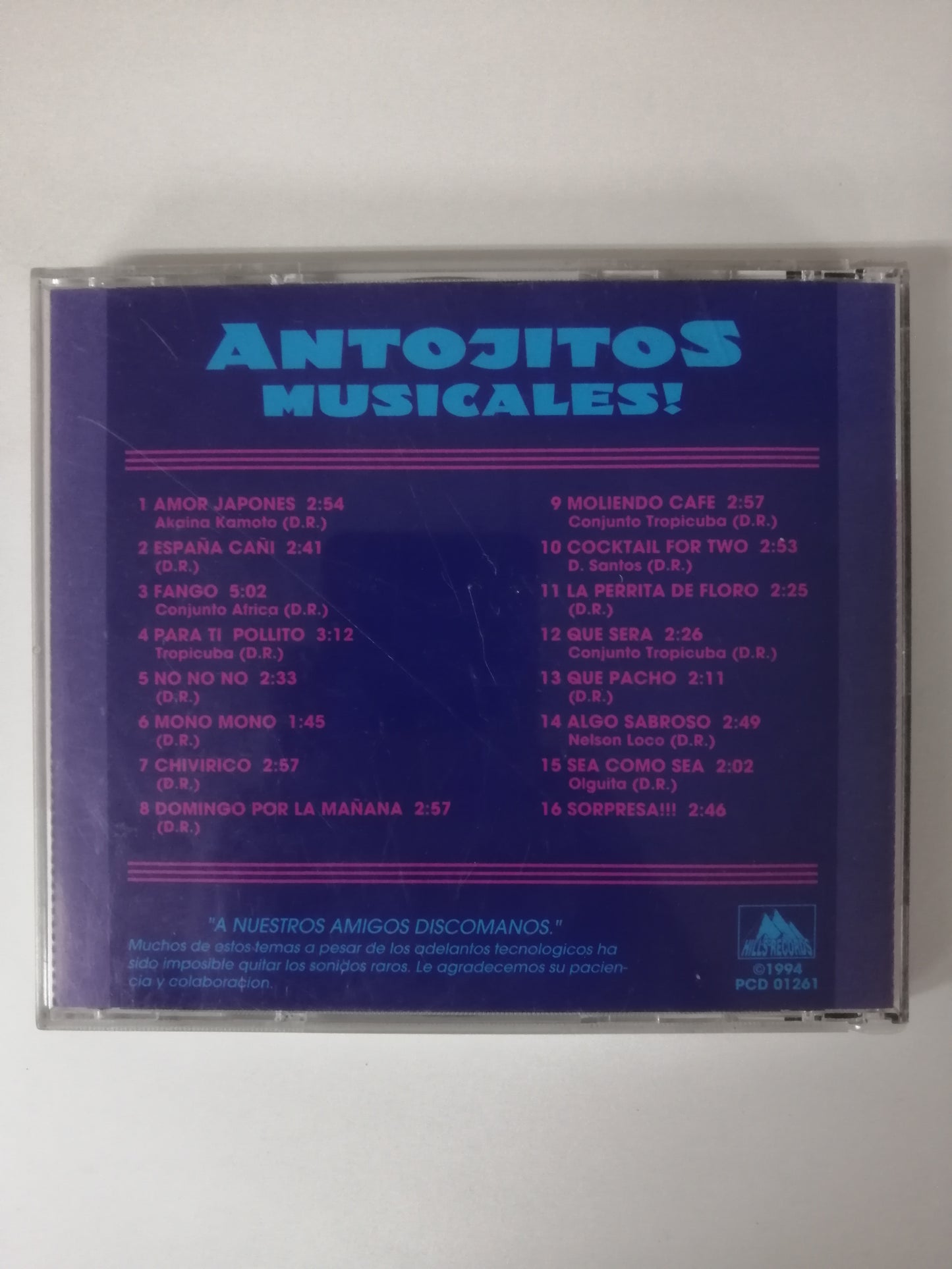 CD ANTOJITOS MUSICALES! - VARIOS INTÉRPRETES