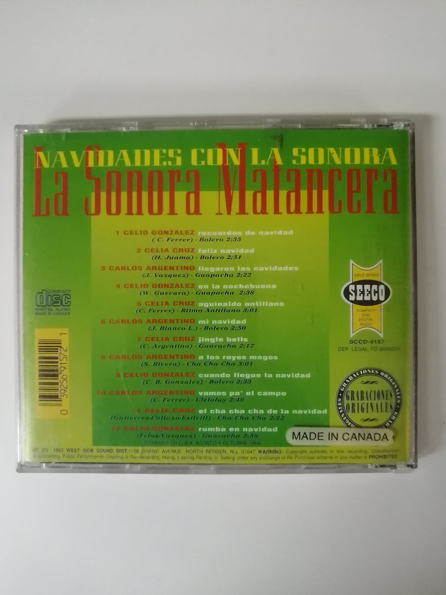 CD SONORA MATANCERA - NAVIDADES CON LA SONORA MATANCERA