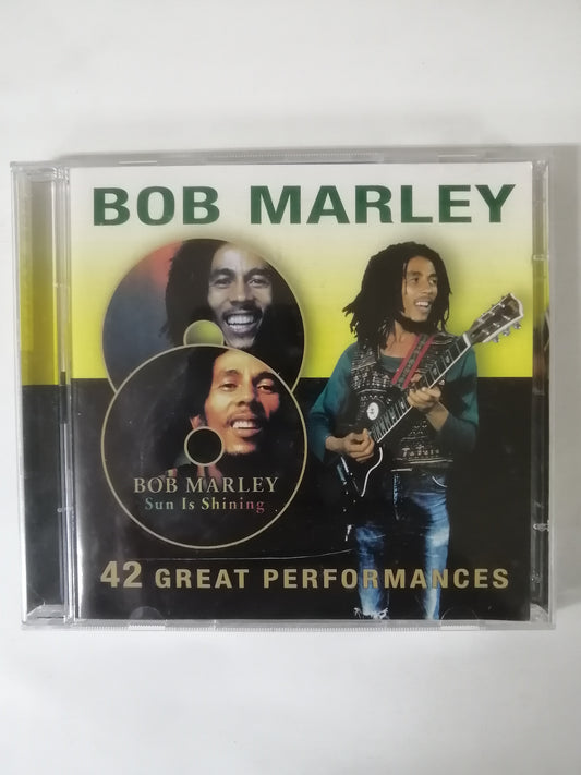 CD BOB MARLEY - 42 GREAT PERFORMANCES - CD X 2