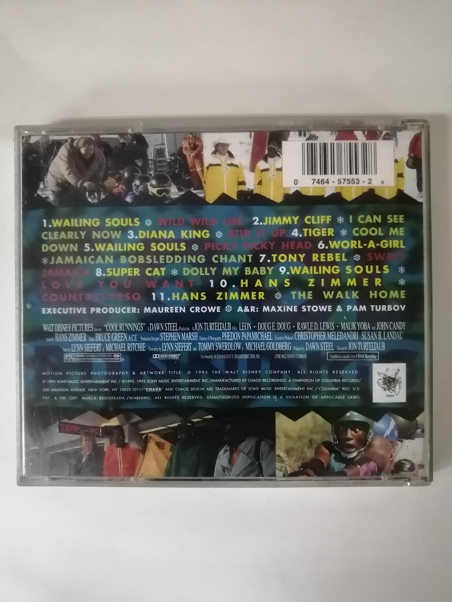 CD COOL RUNNINGS - MUSIC FROM THE MOTION PICTURE