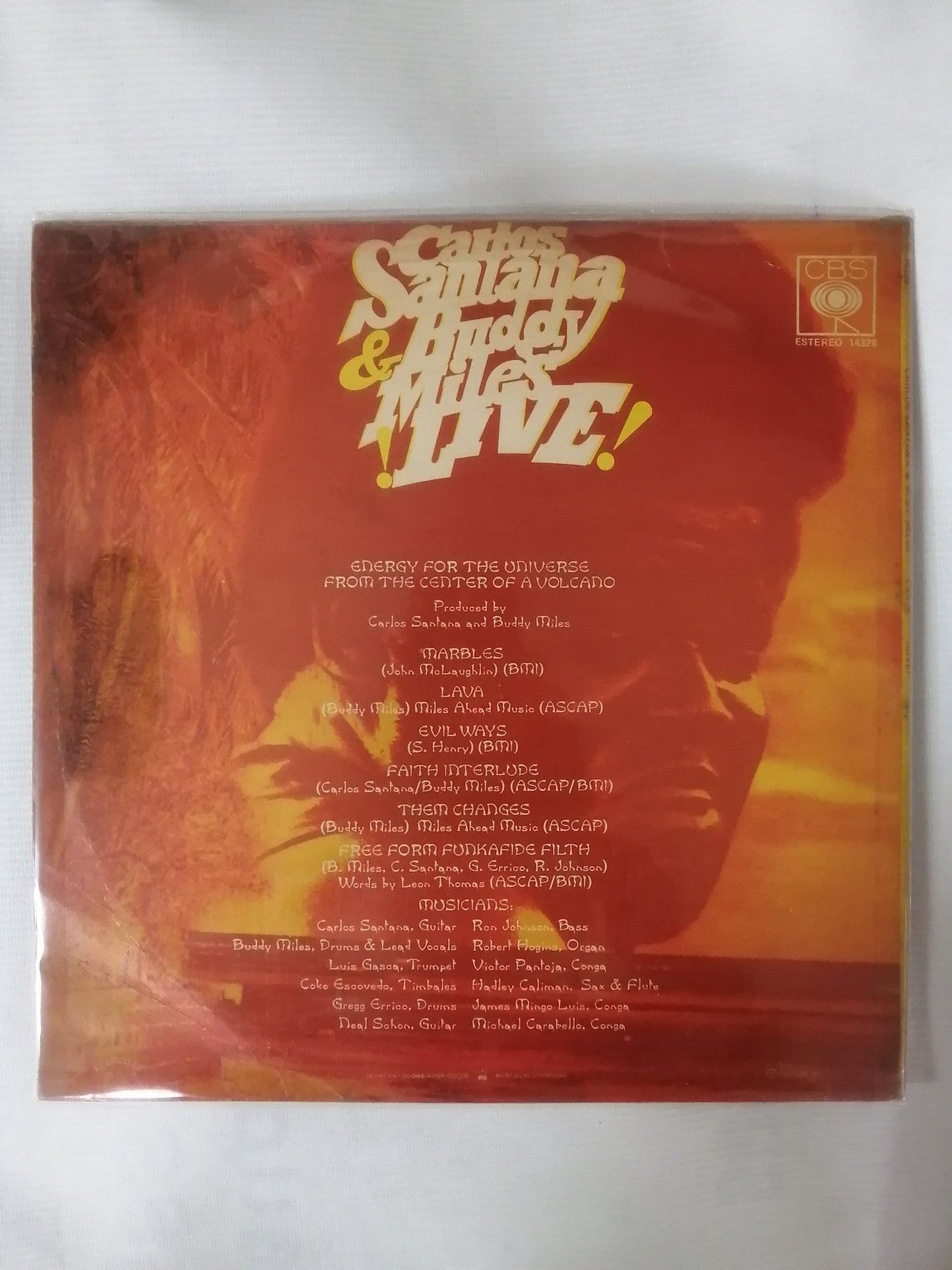 LP CARLOS SANTANA & BUDDY MILES - LIVE!