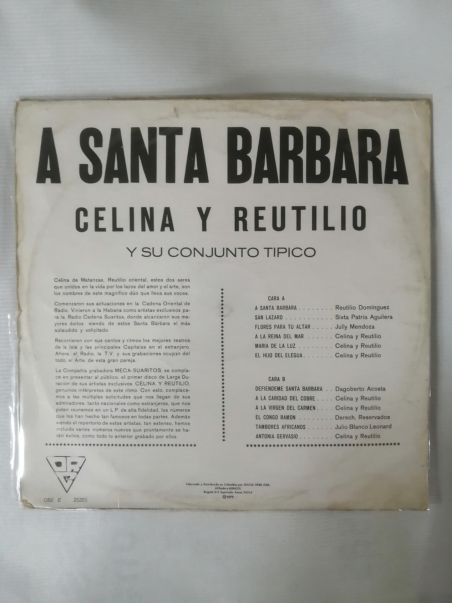 LP CELINA Y REUTILIO - A SANTA BARBARA