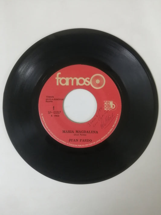 VINILO JUAN PARDO - MARIA MAGDALENA / MI GUITARRA