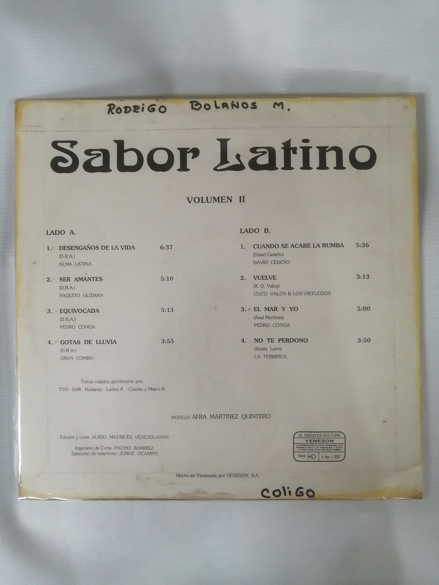 LP SABOR LATINO - SABOR LATINO VOL. 2