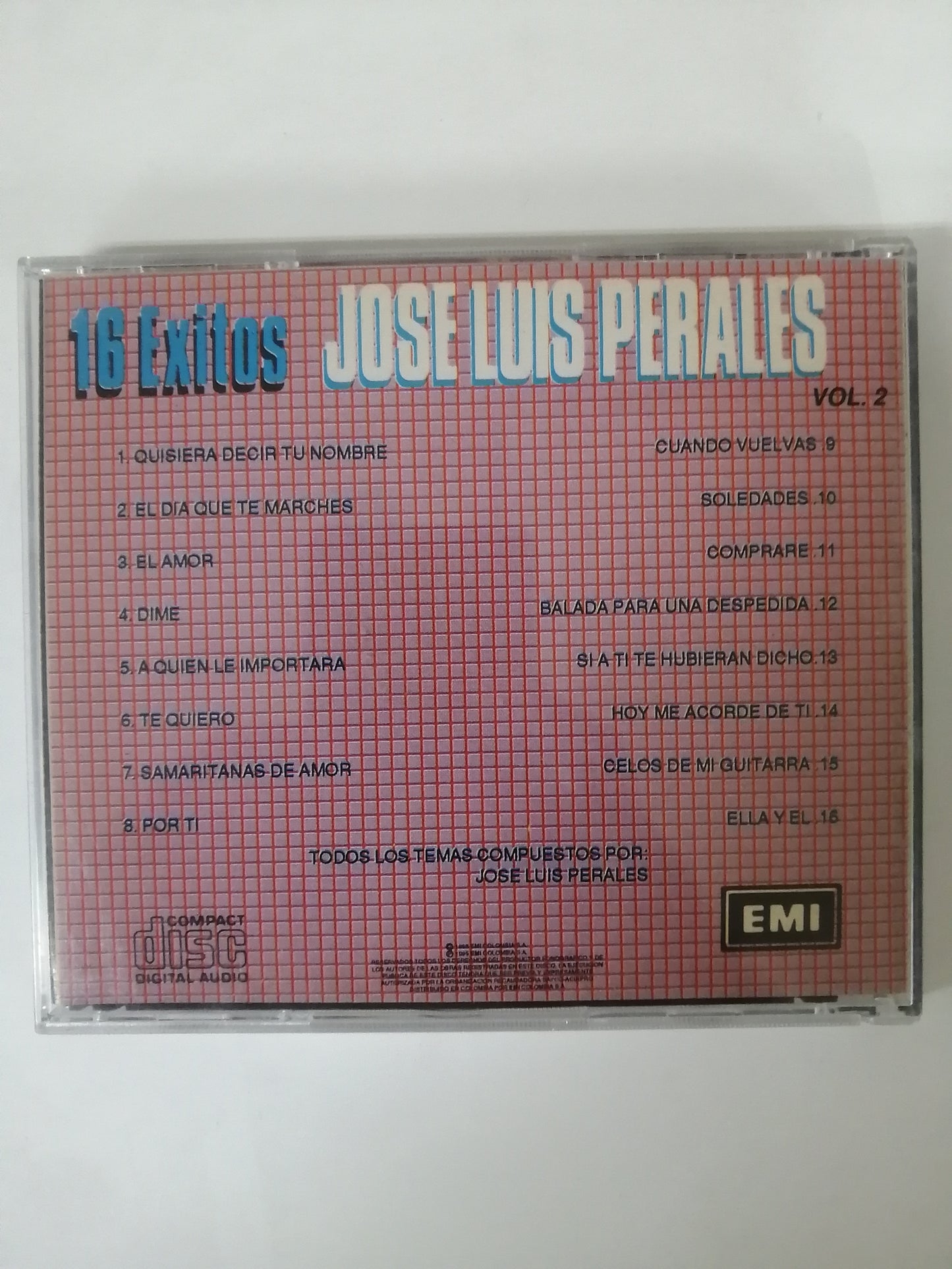 CD JOSÉ LUIS PERALES - 16 EXITOS VOL. 2