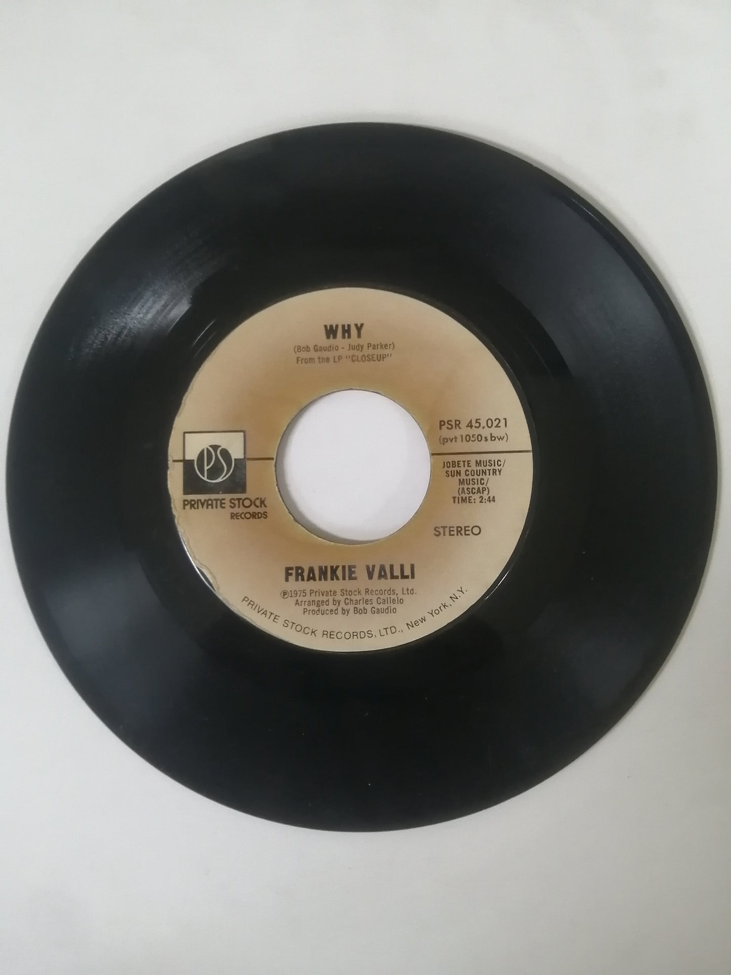 VINILO FRANKIE VALLI .SWEARIN´ TO GOD / WHY