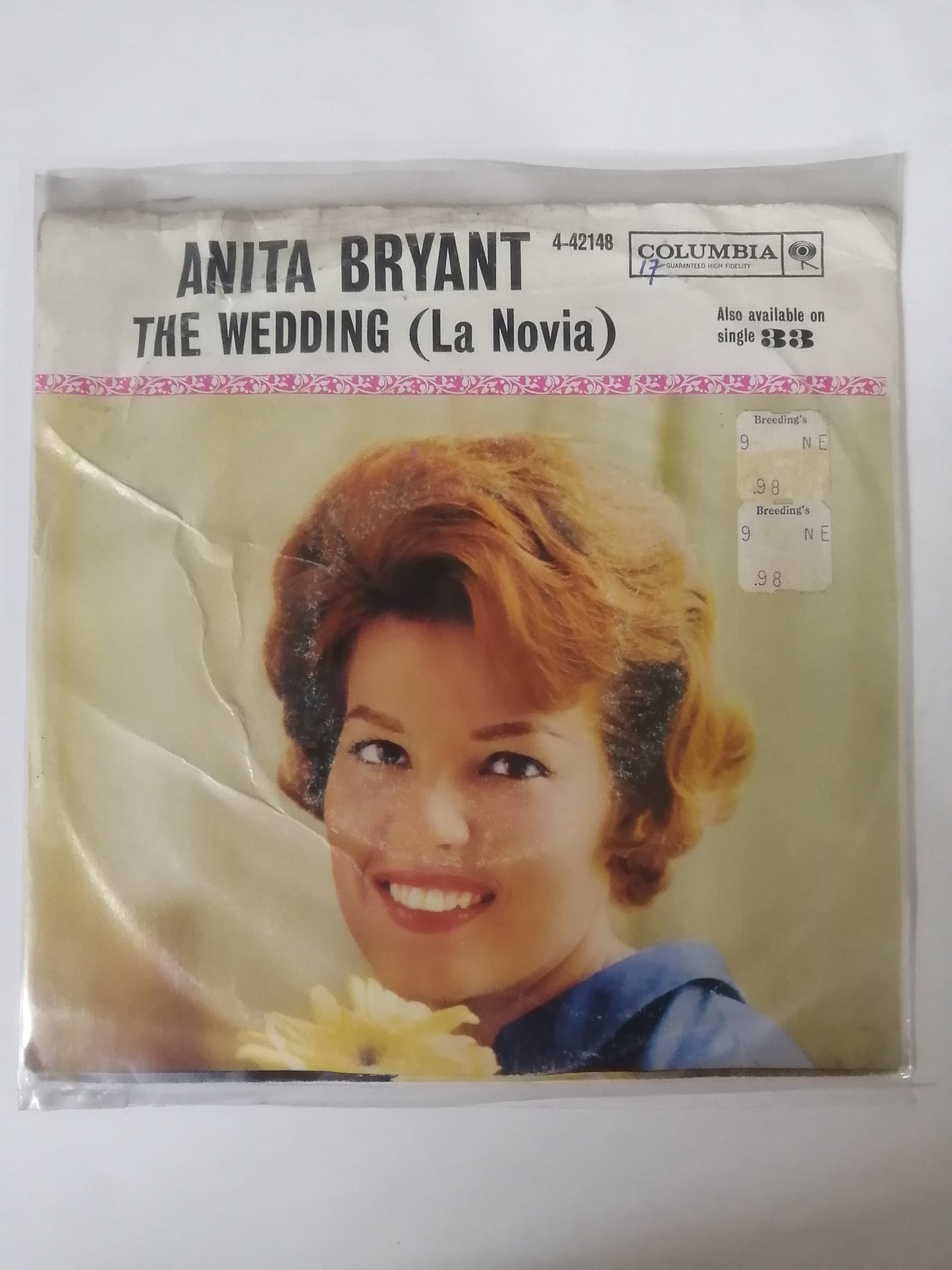 VINILO ANITA BRYANT - THE WEDDING / SEVEN KINDS OF LOVESOME