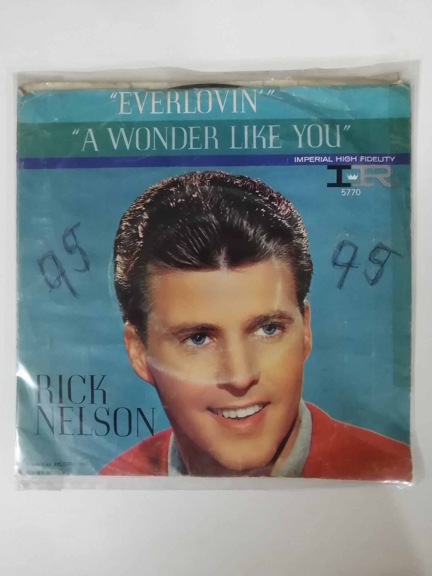 VINILO RICK NELSON - EVERLOVIN´ / A WONDER LIKE YOU