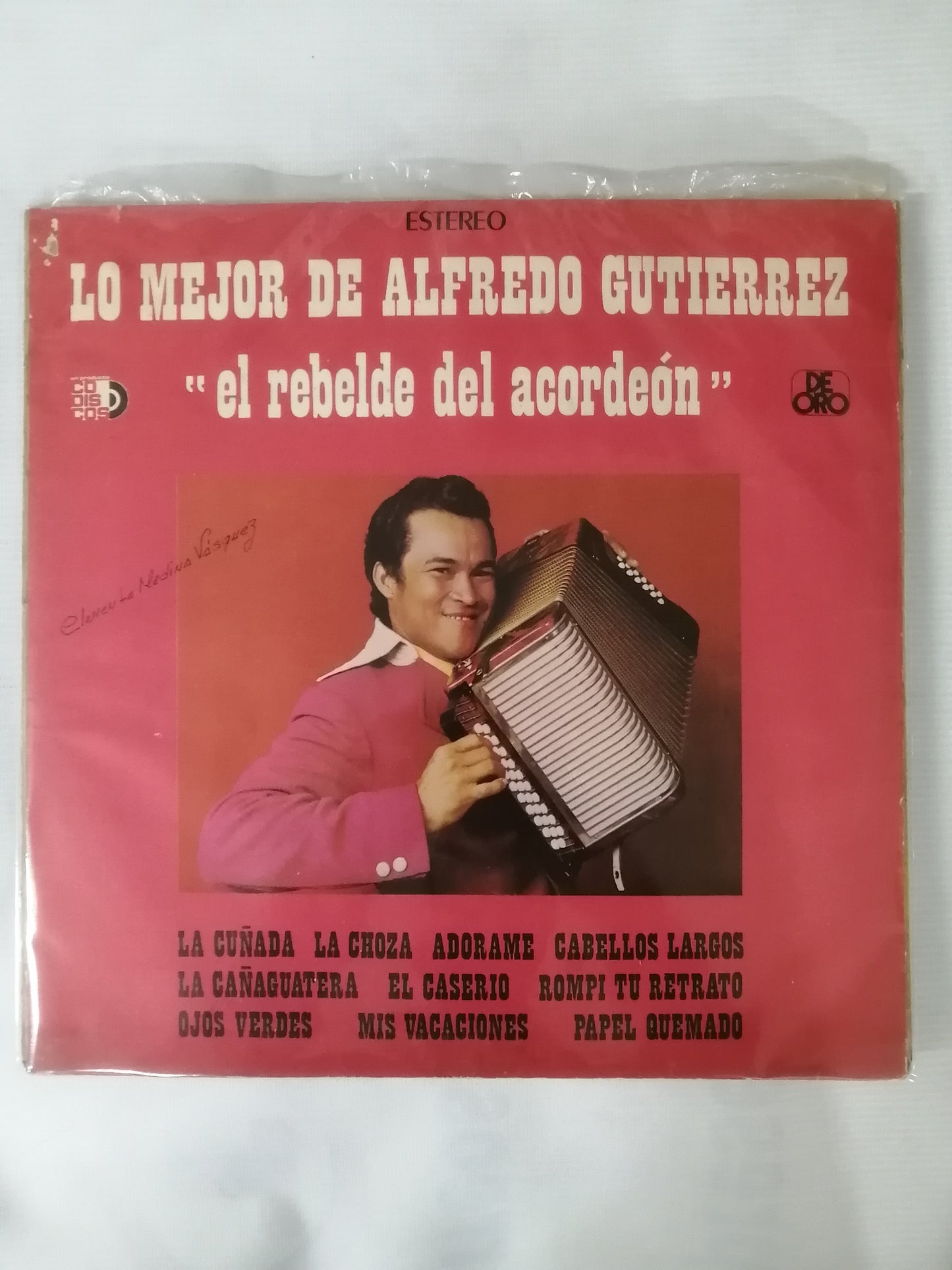 LP ALFREDO GUTIERREZ - LO MEJOR DE ALFREDO GUTIERREZ "EL REBELDE DEL ACORDEON"