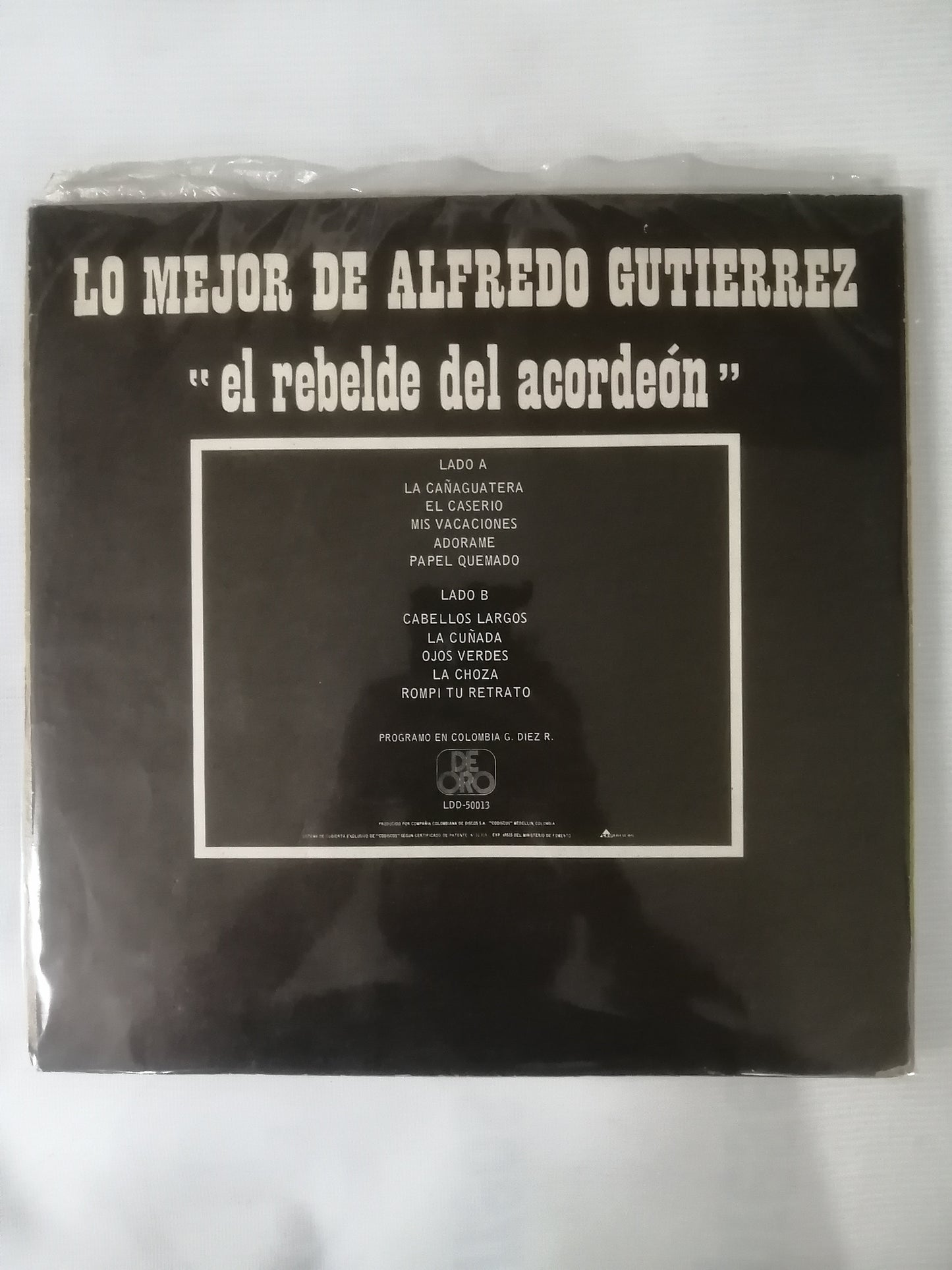 LP ALFREDO GUTIERREZ - LO MEJOR DE ALFREDO GUTIERREZ "EL REBELDE DEL ACORDEON"