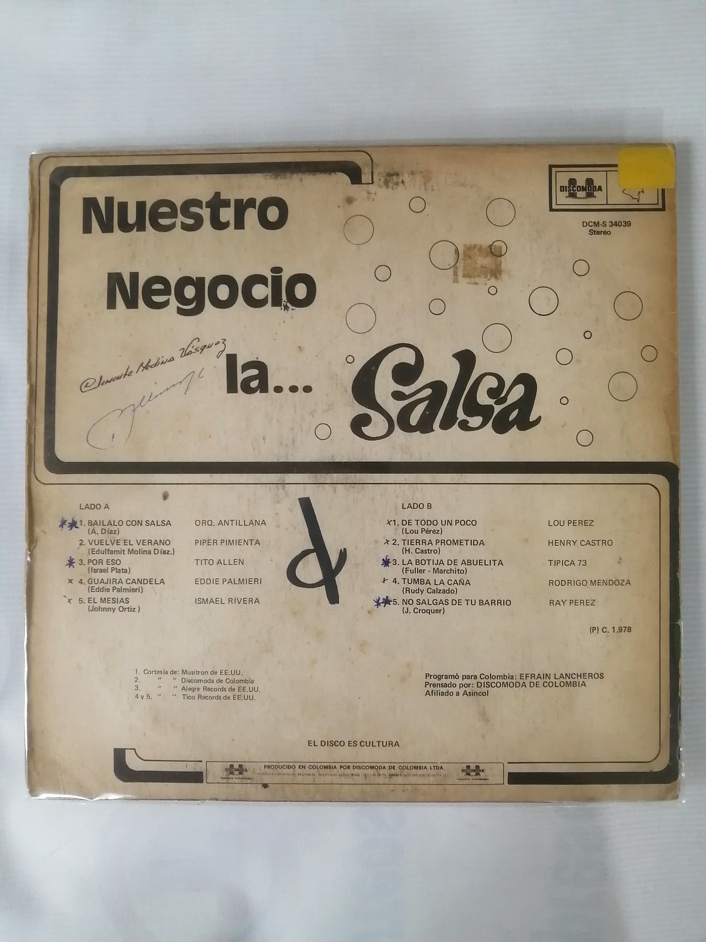 LP NUESTRO NEGOCIO LA...SALSA - VARIOS INTÉRPRETES