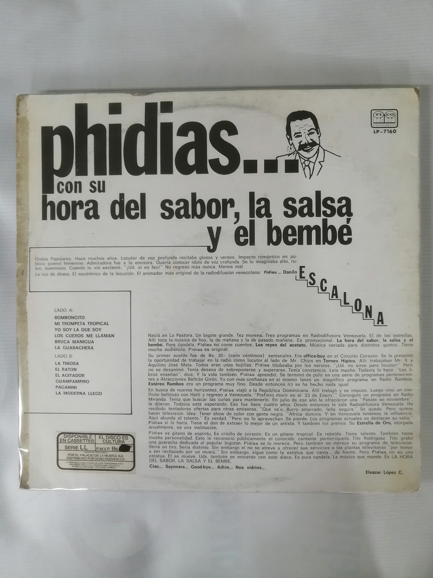 LP LA HORA DE LA SALSA Y EL BEMBE - VARIOS INTÉRPRETES