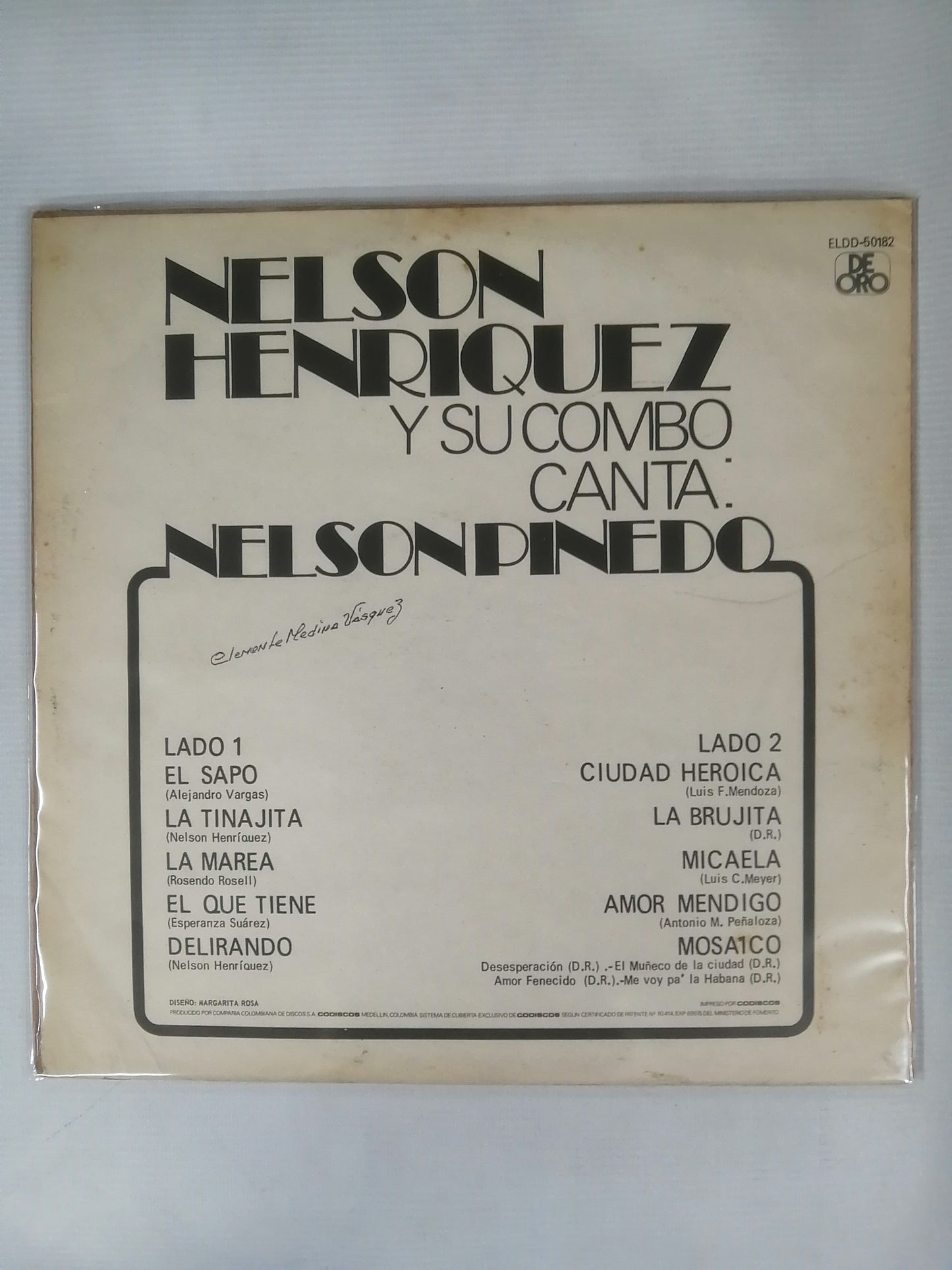 LP NELSON HENRIQUEZ Y SU COMBO - CANTA: NELSON PINEDO