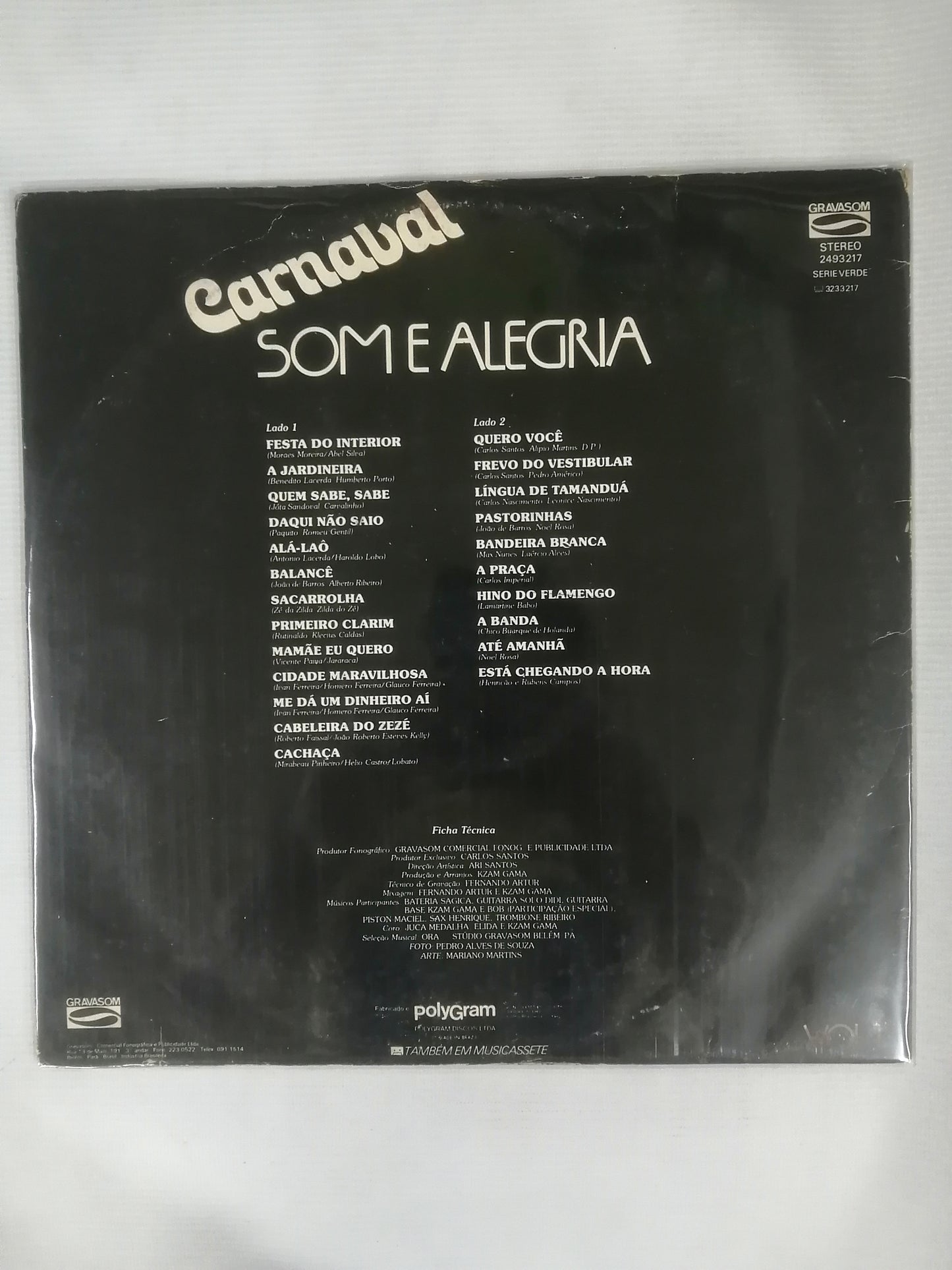 LP CARNAVAL SOME ALEGRIA VOL. 1 - VARIOS INTÉRPRETES