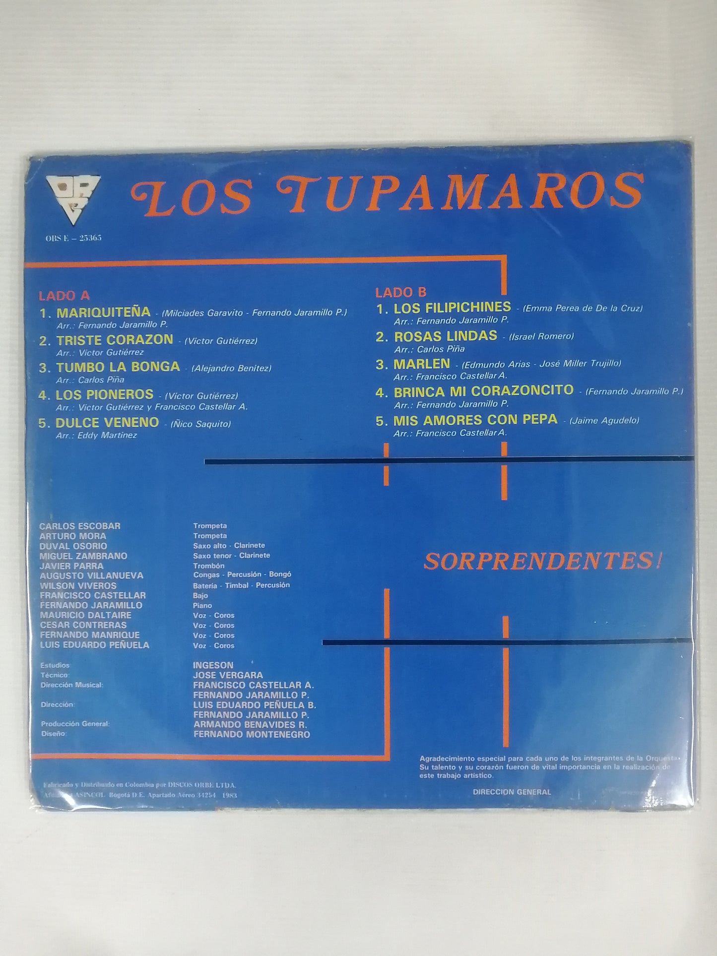 LP LOS TUPAMAROS - SORPRENDENTES!