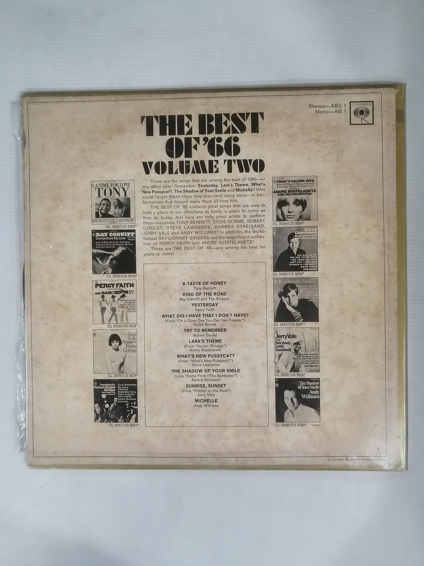 LP THE BEST OF ´66 - THE BEST OF ´66 VOL. 2