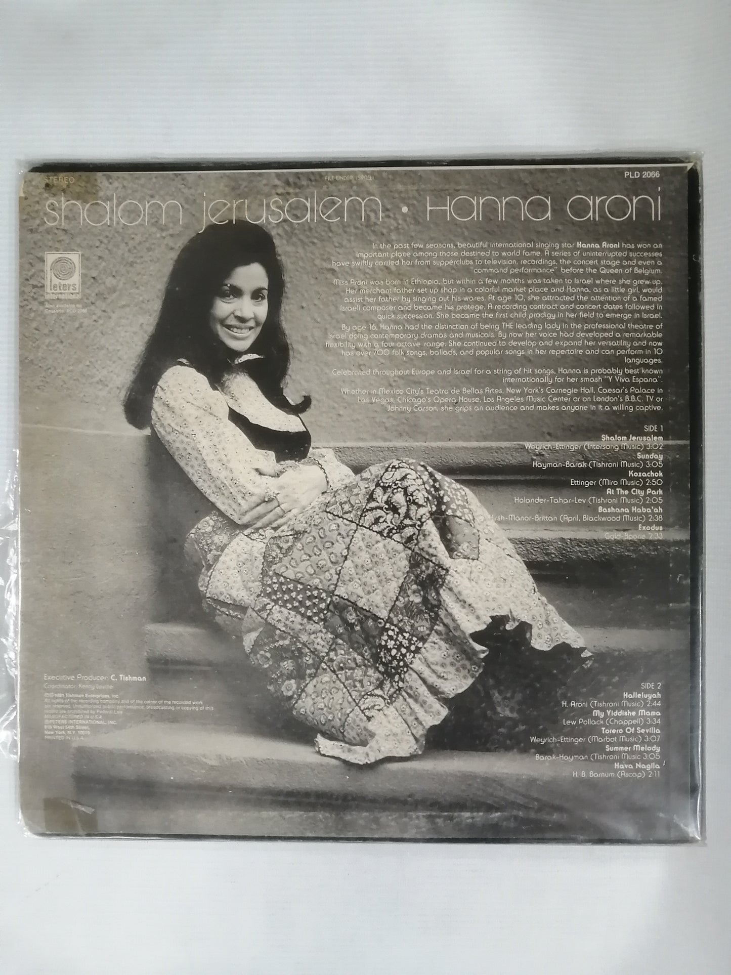 LP HANNA ARONI - SHALOM JERUSALEM