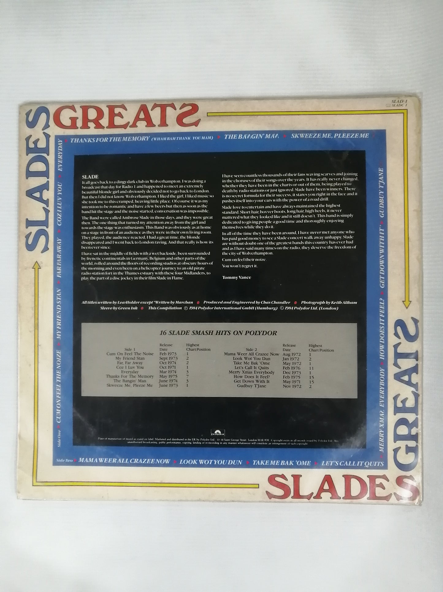 LP SLADE - SLADES GREATS