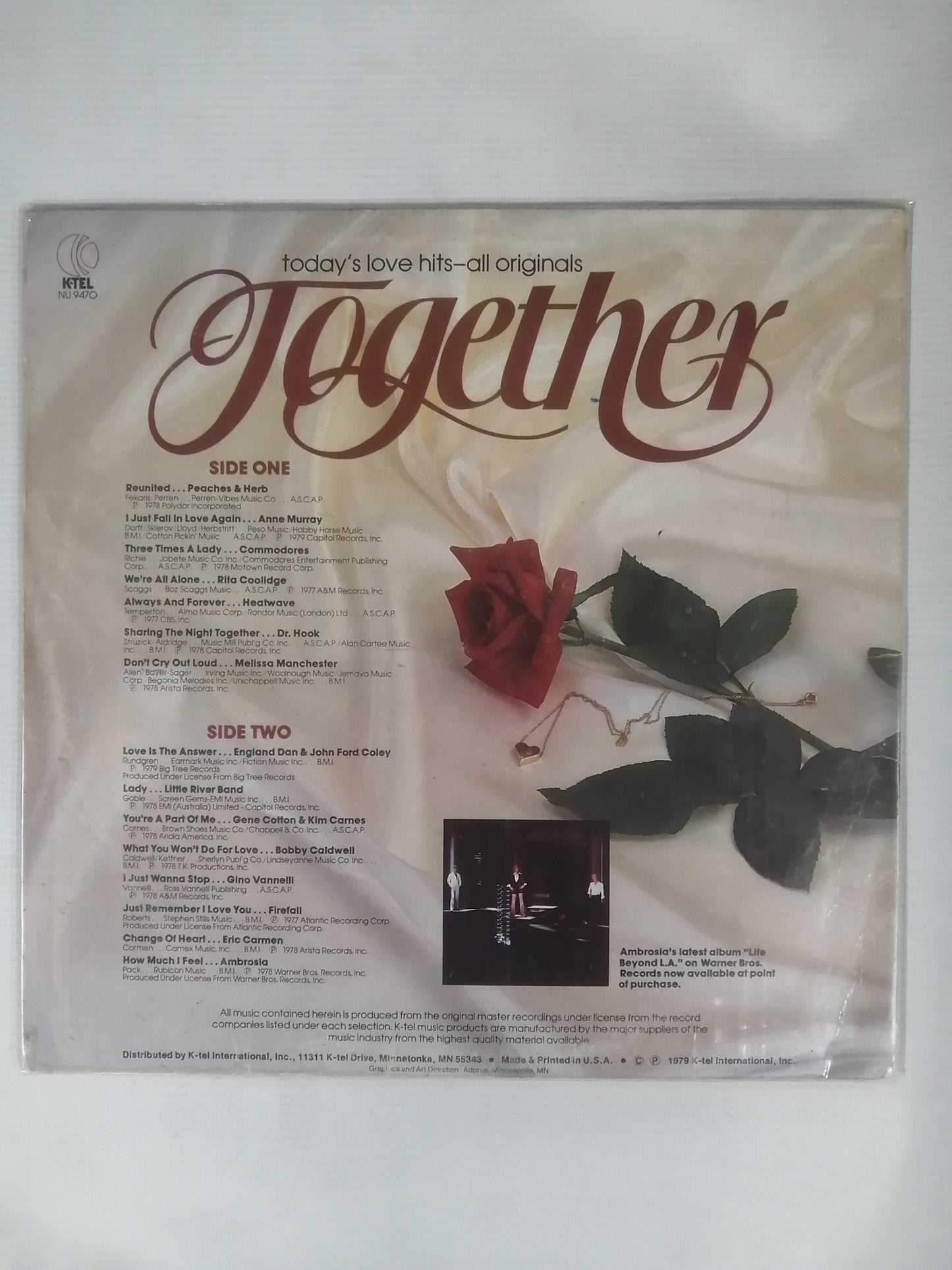 LP TOGHETER - TODAY´S LOVE HITS-ALL ORIGINALS