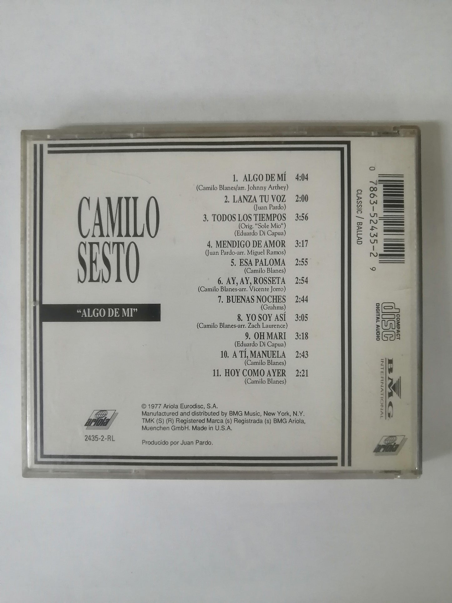 CD CAMILO SESTO - ALGO DE MI