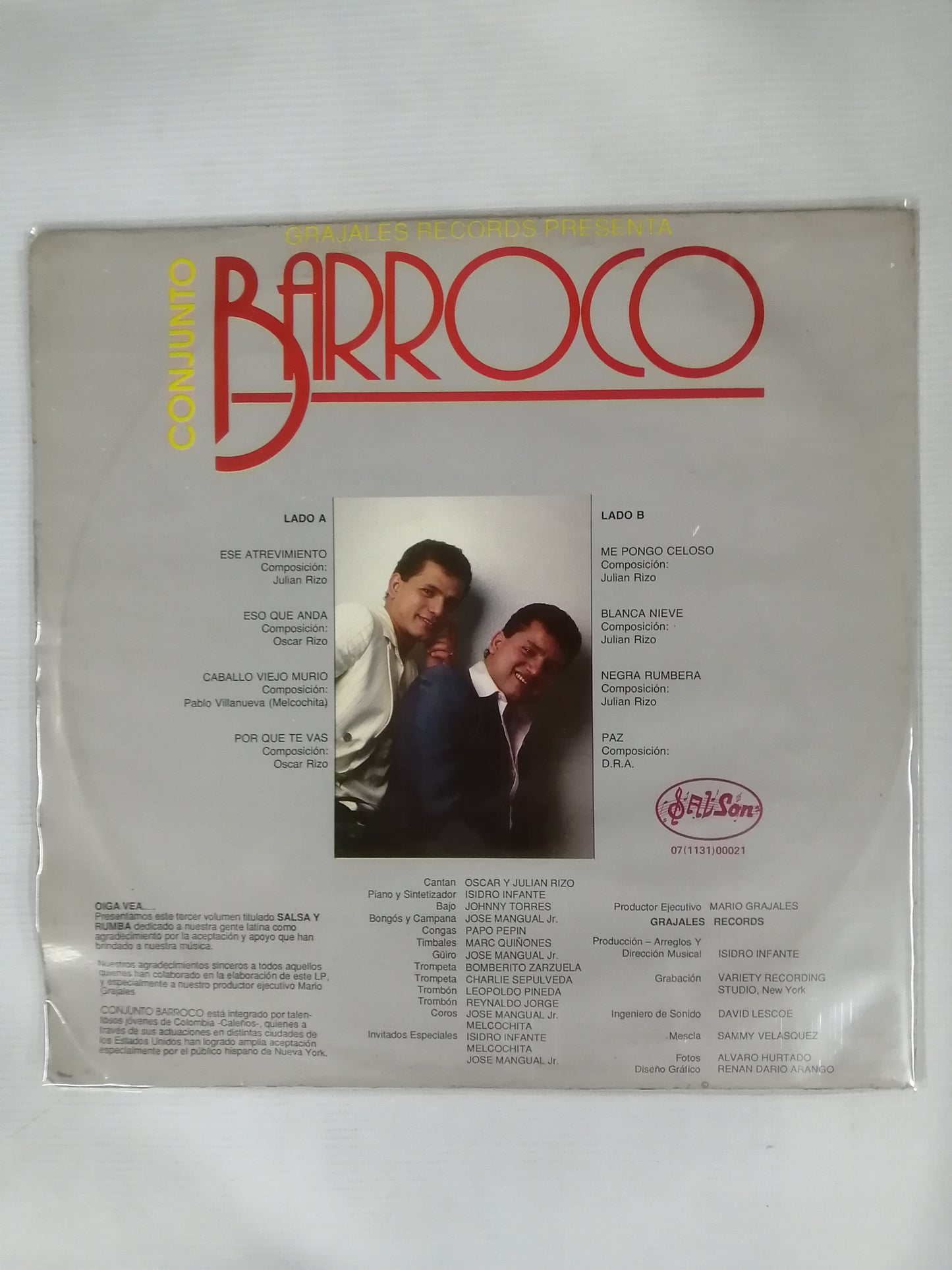 LP CONJUNTO BARROCO - SALSA Y RUMBA