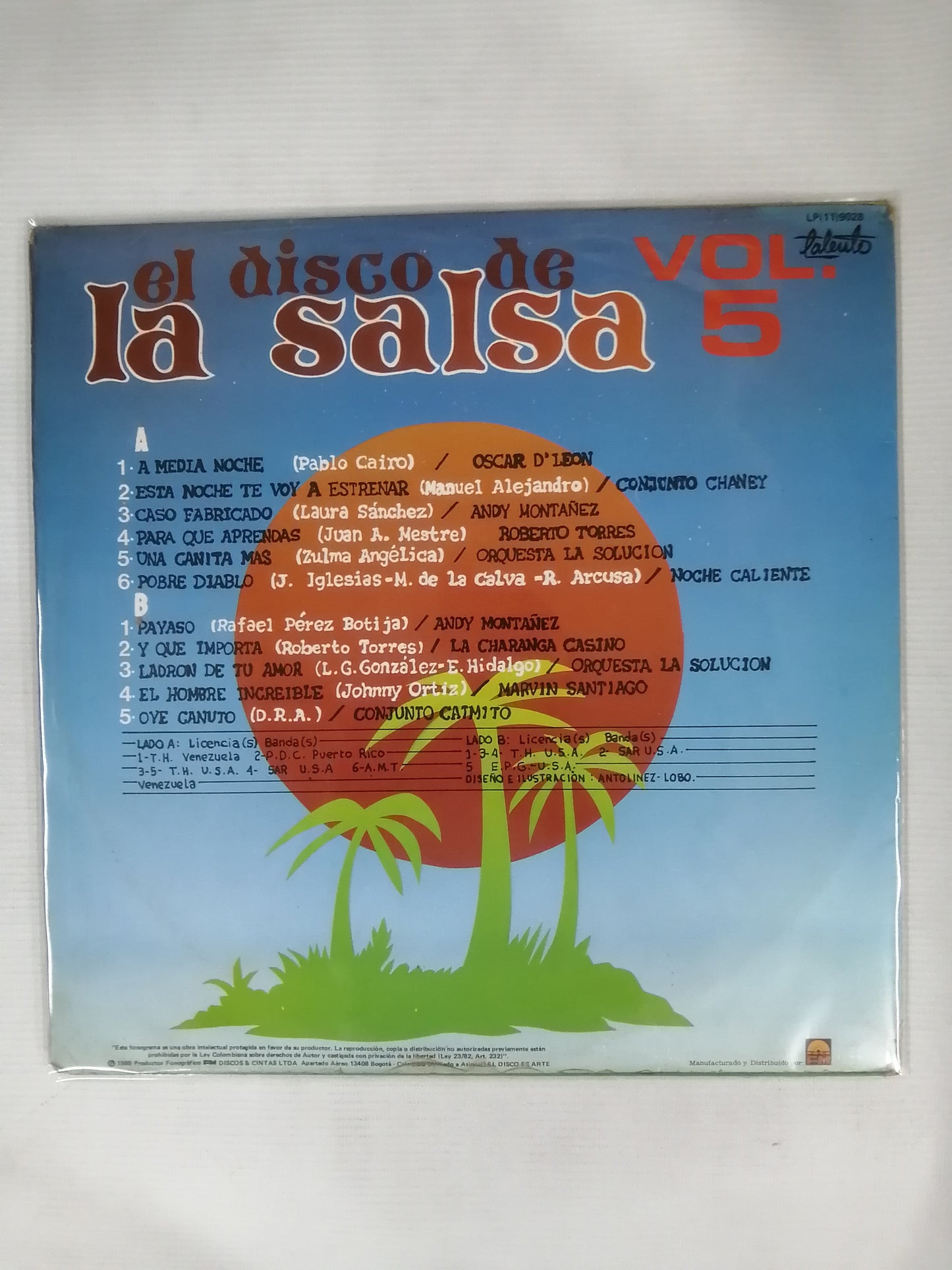 LP EL DISCO DE LA SALSA - EL DISCO DE LA SALSA VOL. 5